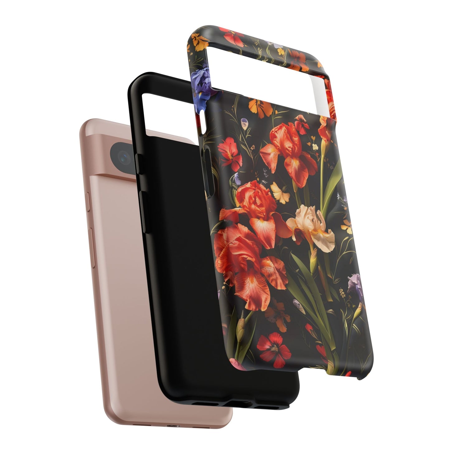 Floral Tough Case for Phone, Durable Protective Phone Cover, Gift for Flower Lovers, Phone Accessories, Spring Vibes