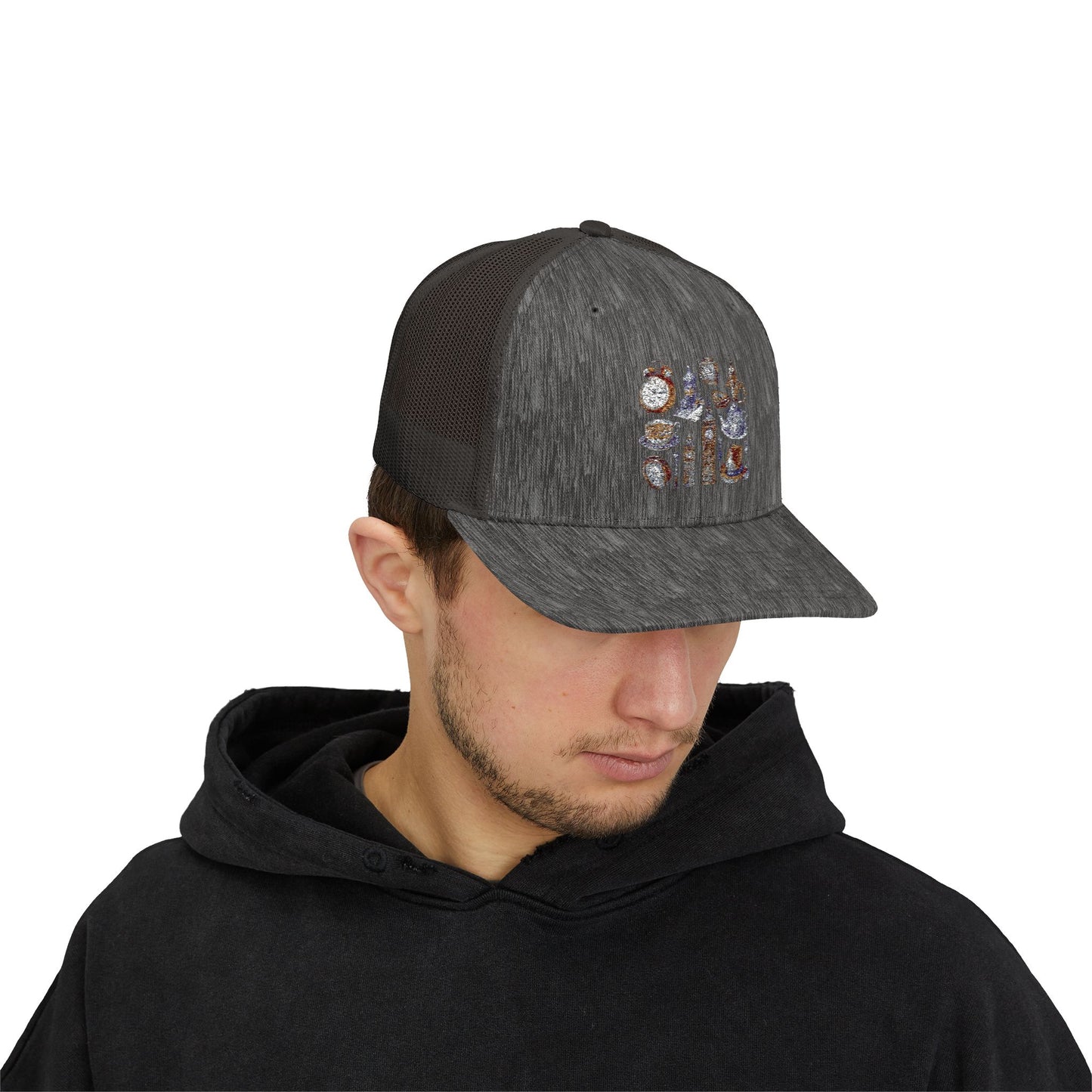 Snapback Trucker Cap with Unique Design for Outdoor Adventures, Unisex Hat, Summer Style, Gift for Travelers, Festival Headwear