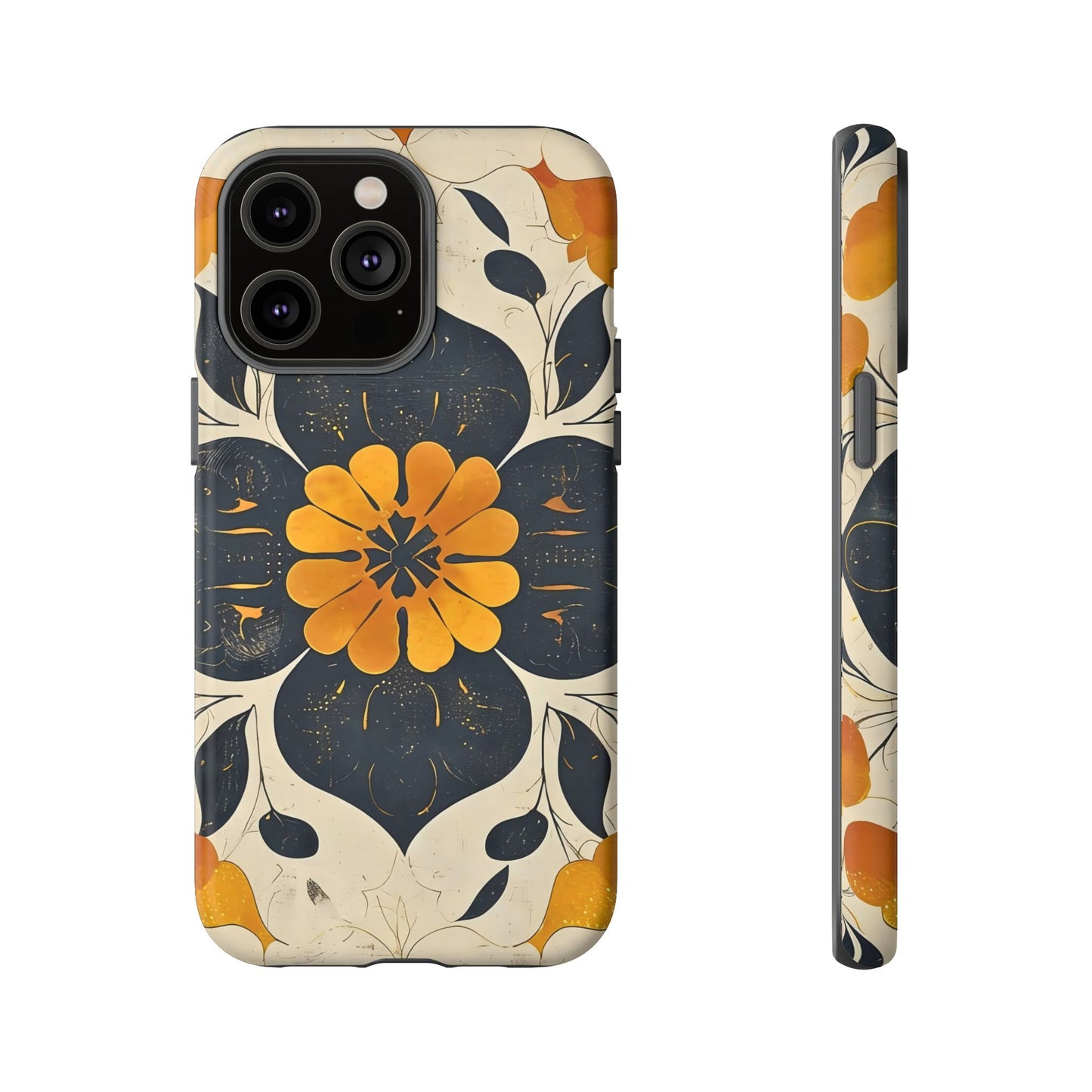 Floral Phone Case - Tough Cases, Botanical iPhone Cover, Vintage Flower Design, Durable Smartphone Protection, Unique Gift Idea