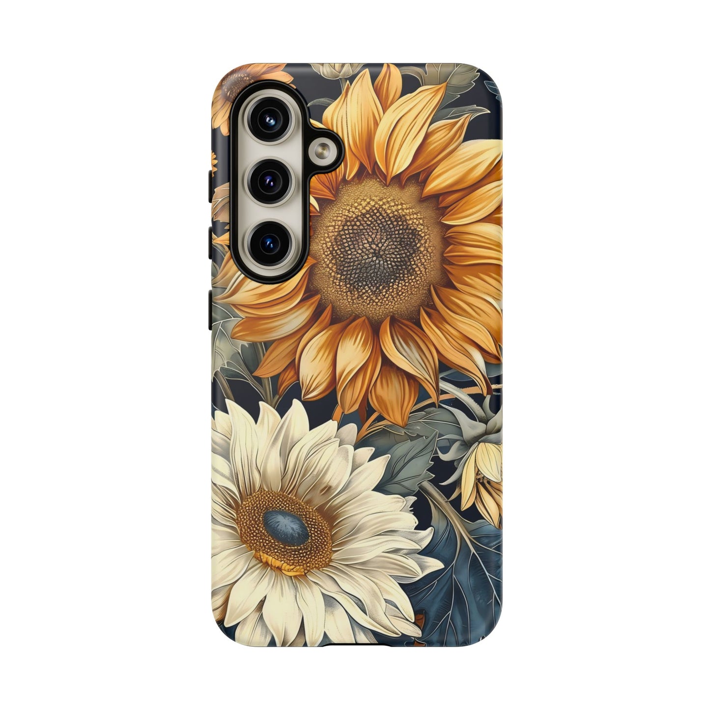 Sunflower Phone Case, Floral Tough Phone Cover, Gift for Nature Lovers, Phone Accessories, Sunflower Gifts