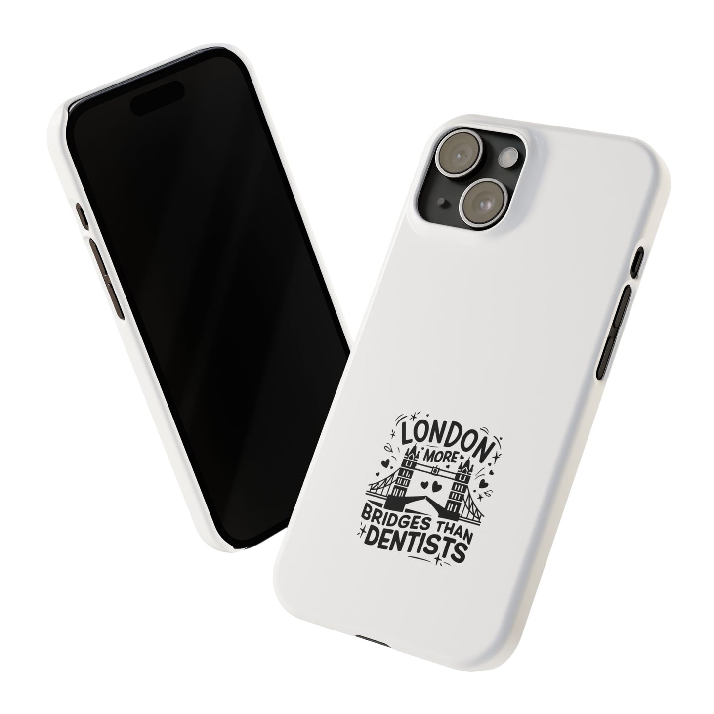 London-Themed Phone Case | Slim Phone Cases, Travel Accessories, Gift for London Lovers, Unique Phone Cover, Fun Design, Typography Art
