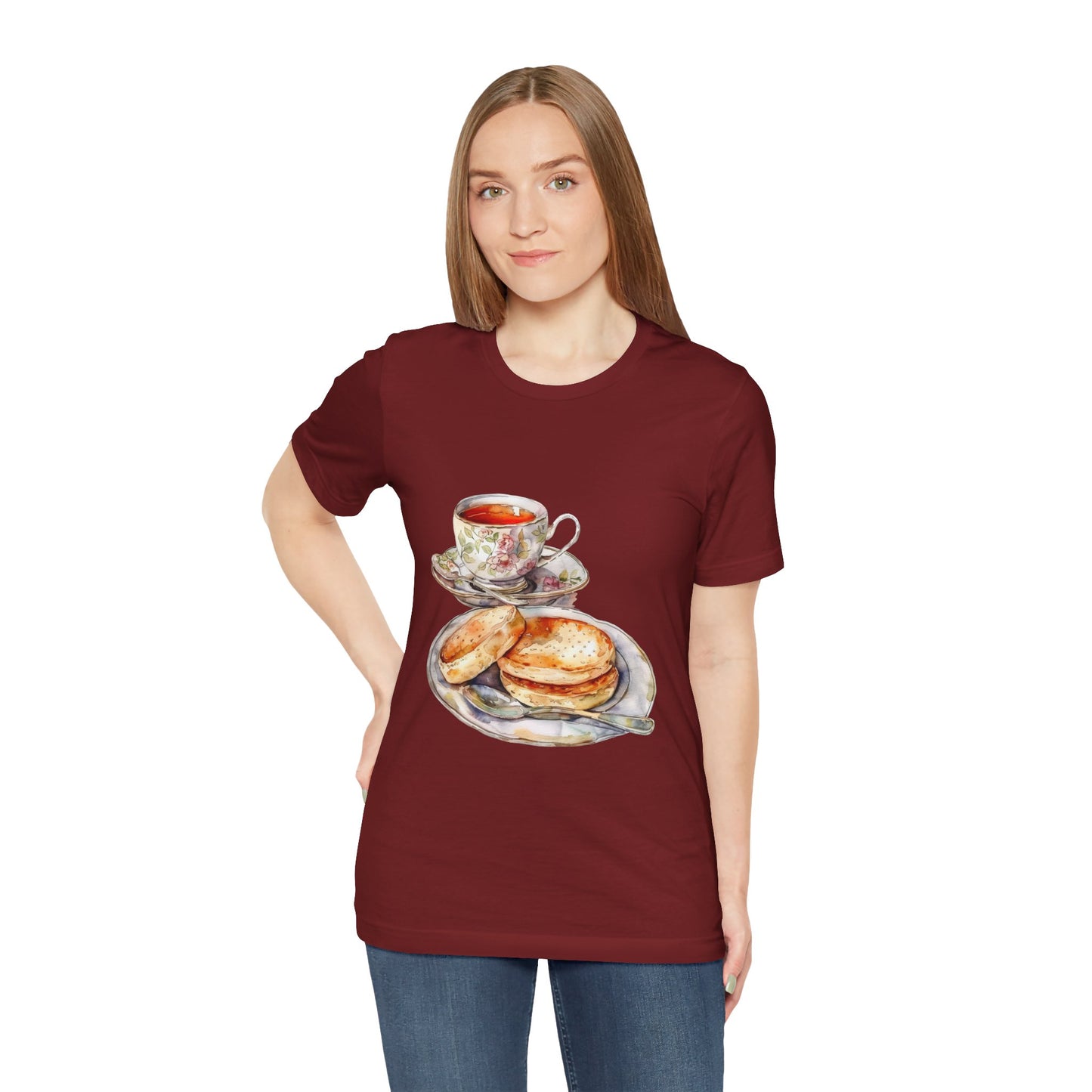 Unisex Jersey Short Sleeve Tee - A Taste of Tradition - Iconic British Cuisine