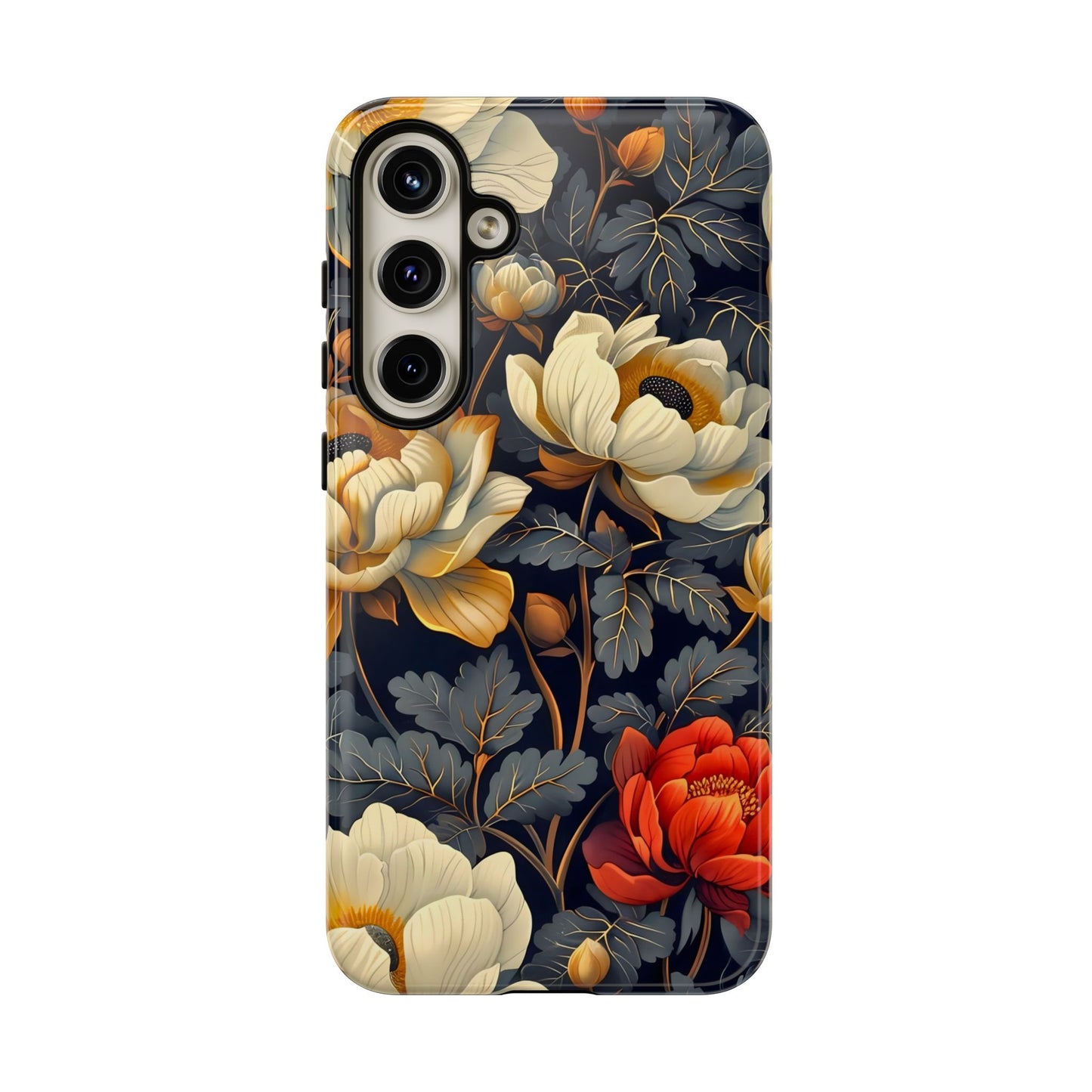 Floral Phone Case - Tough Cases, Stylish Mobile Cover, Flower Design, Holiday Gift, Trendy Accessory, Eco-Friendly Case