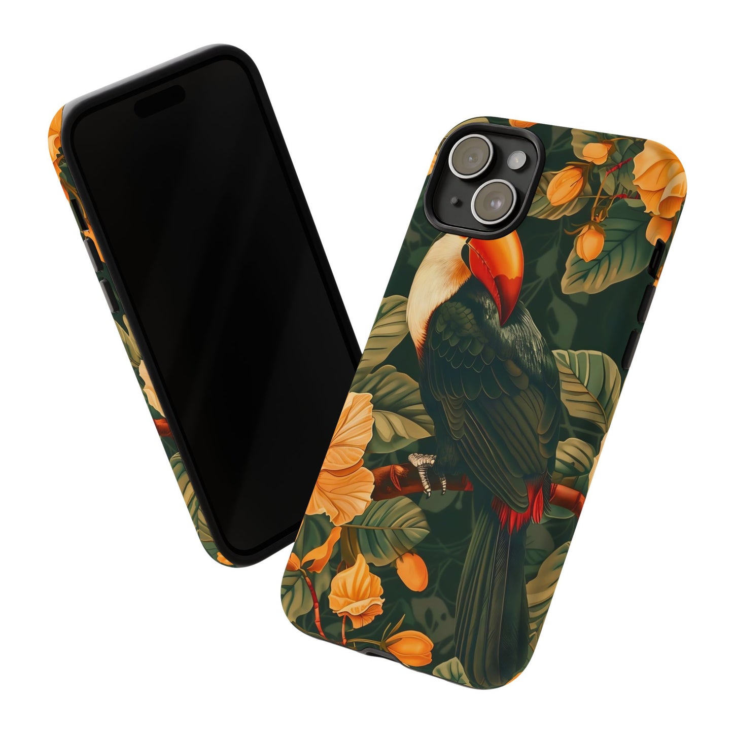 Tropical Toucan Phone Case, Exotic Bird Cover, Nature Lover Gift, Eco-Friendly Design, Customizable Tech Accessory
