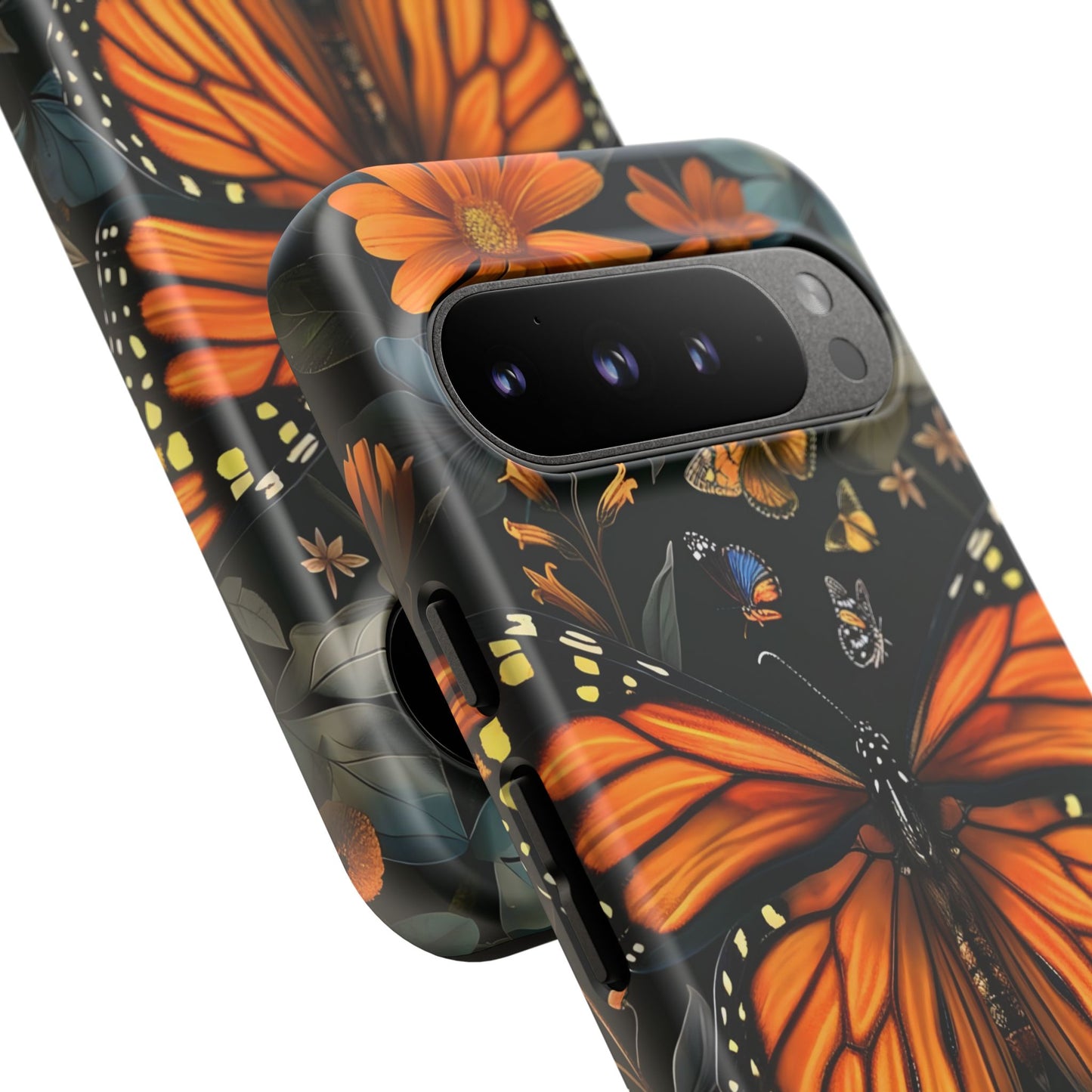 Monarch Butterfly Phone Case, Tough Cases, Nature Lover Gift, Floral Mobile Cover, Eco-Friendly Phone Accessory, Butterfly Design