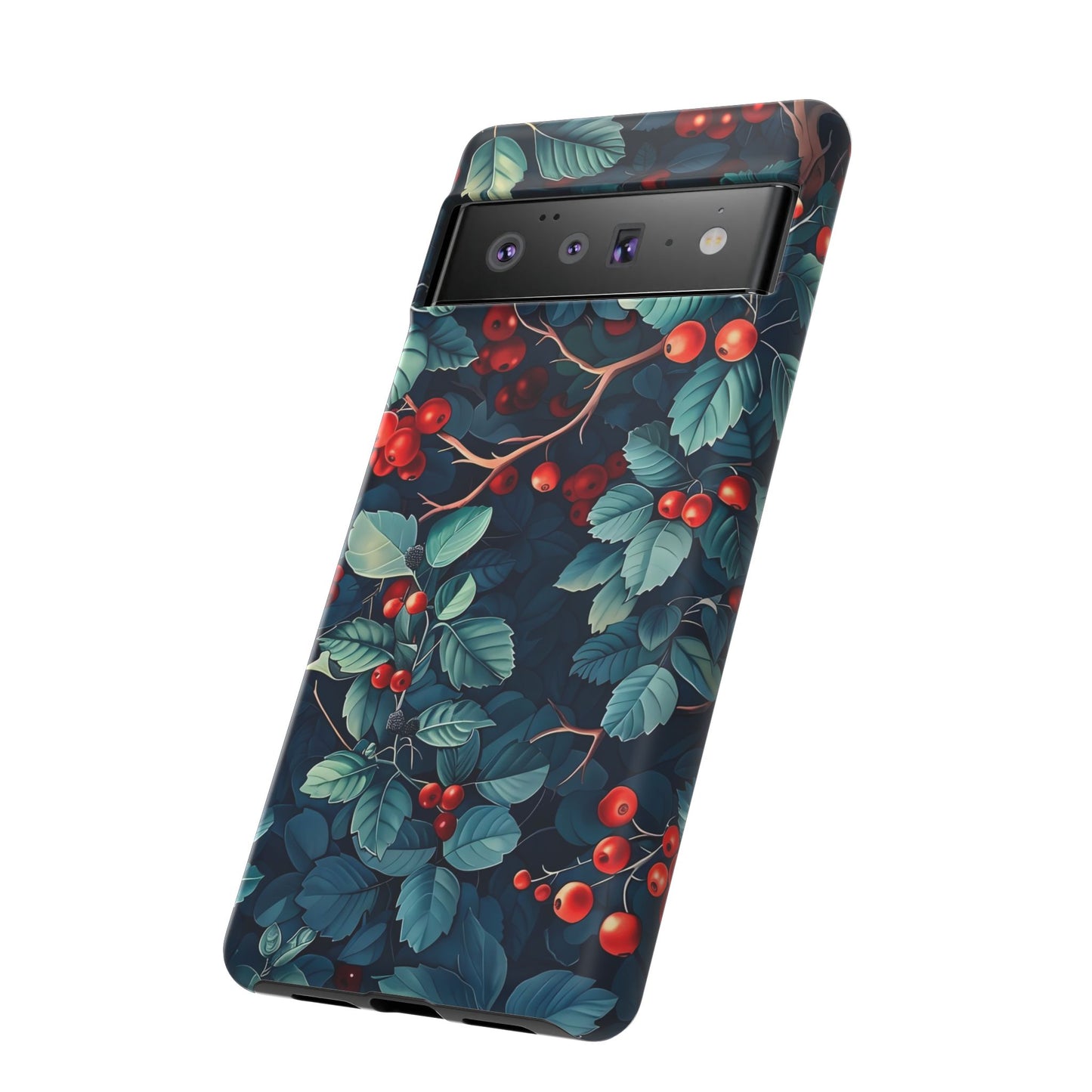 Berry Blossom Phone Case - Nature Lover's Gift, Floral Design, Cute Accessory for Spring, Unique Tech Cover, Perfect for Holidays