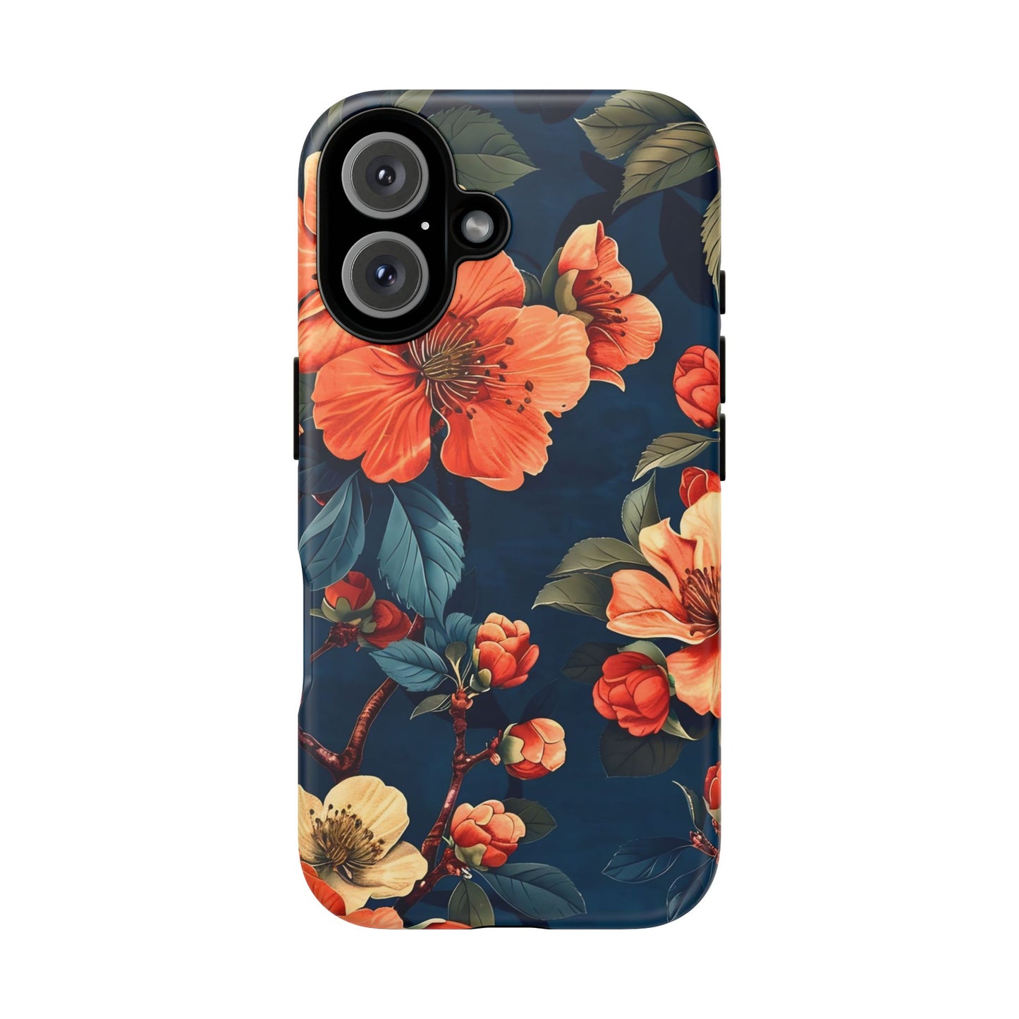 Floral iPhone Case, Tough Cases, Flower Phone Protector, Floral Design, Spring Gift, Phone Cover