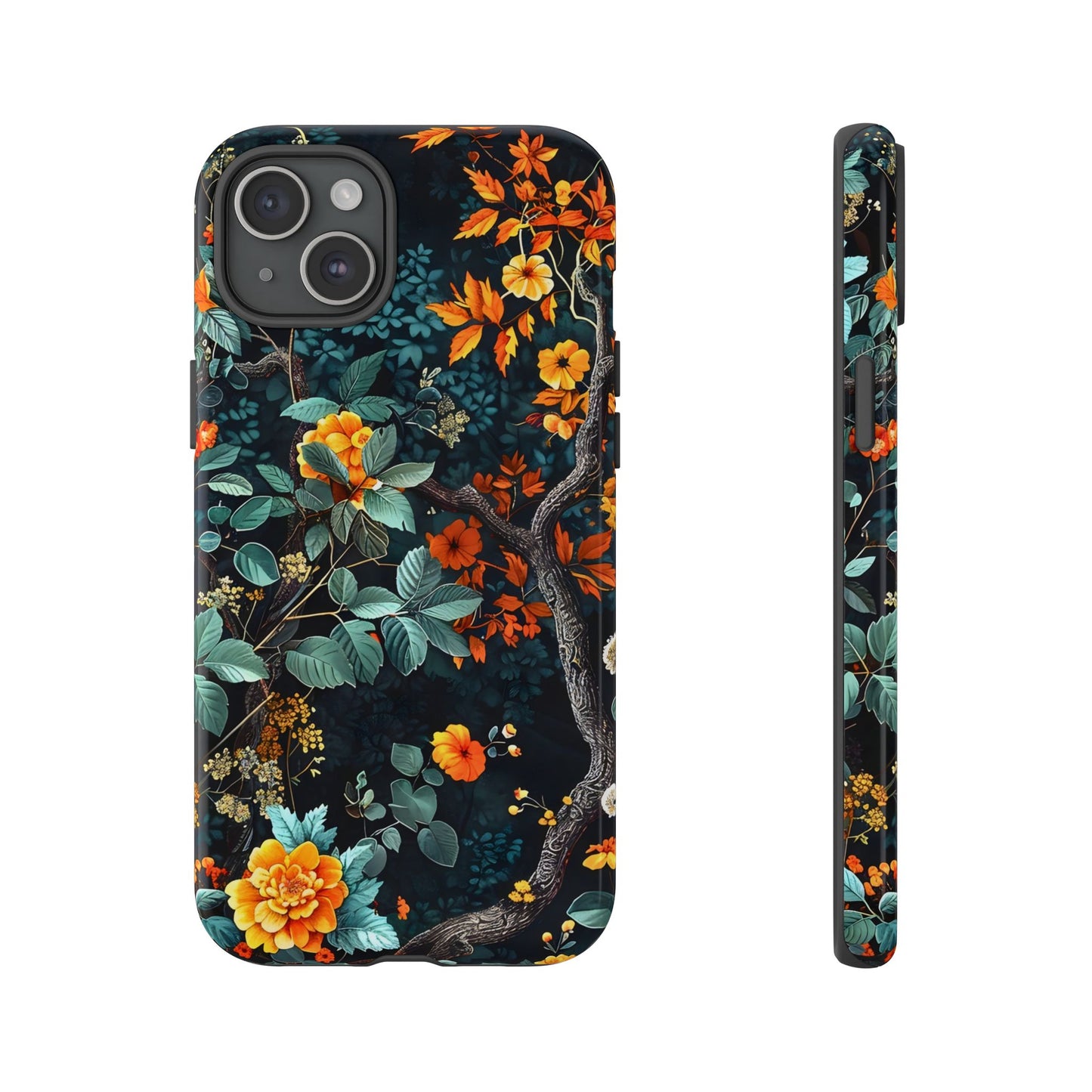 Floral Phone Case | Tough Cases, Protective Cover, Gift for Her, Autumn Vibes, Floral Phone Accessory, Unique Design
