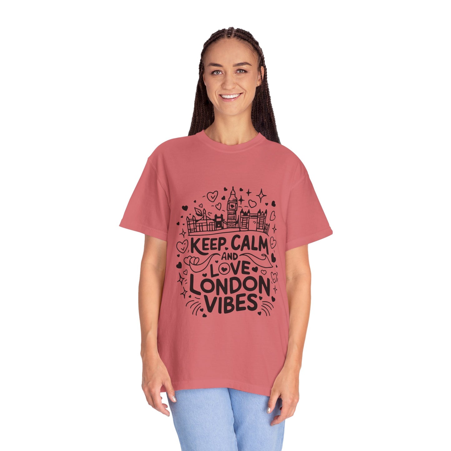 Unisex Garment-Dyed T-shirt - Calm London's Vibes