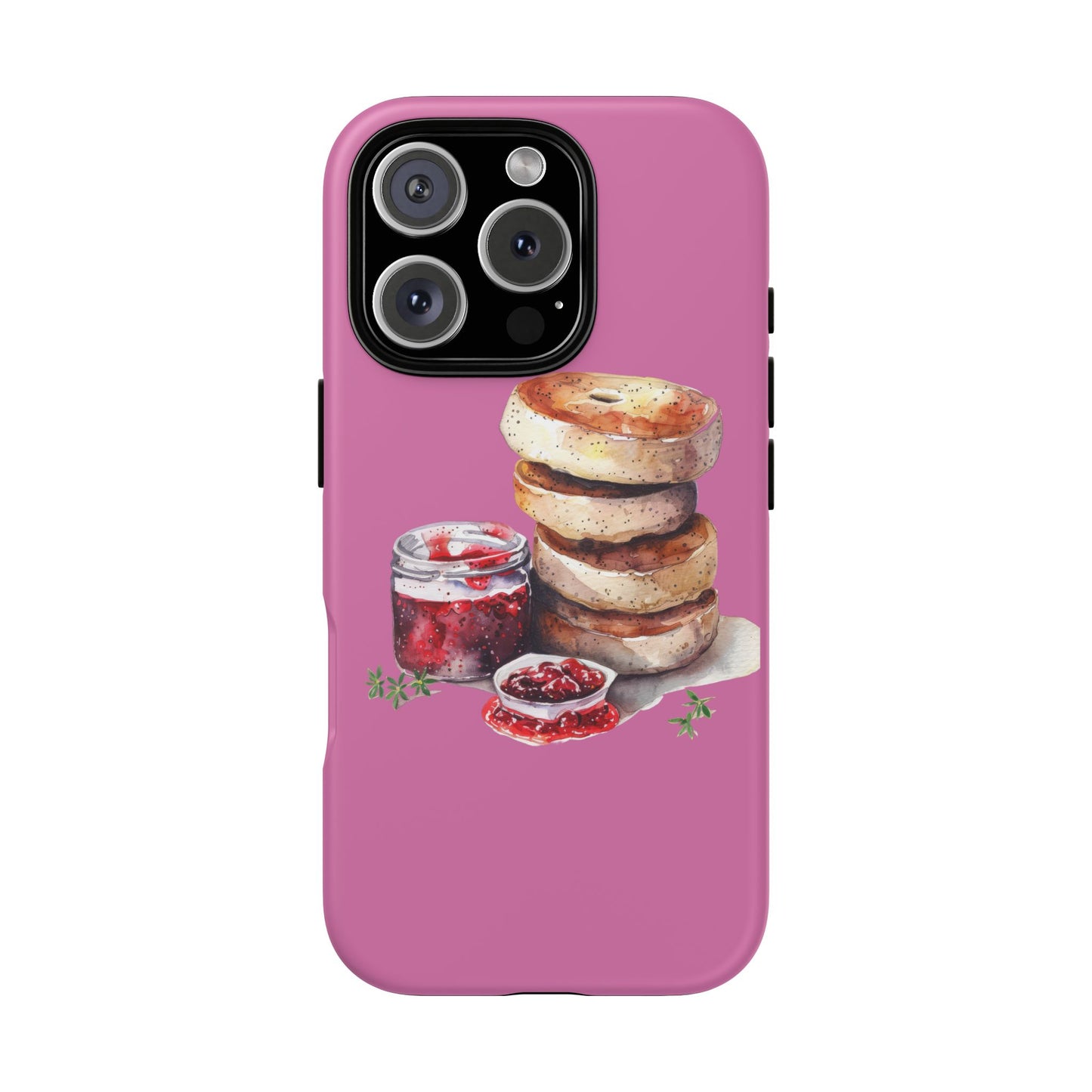 Cute Bagel Phone Case, Tough Cases for Food Lovers, Unique Gifts for Foodies, Phone Accessories for Breakfast Lovers, Fun and Stylish Cases