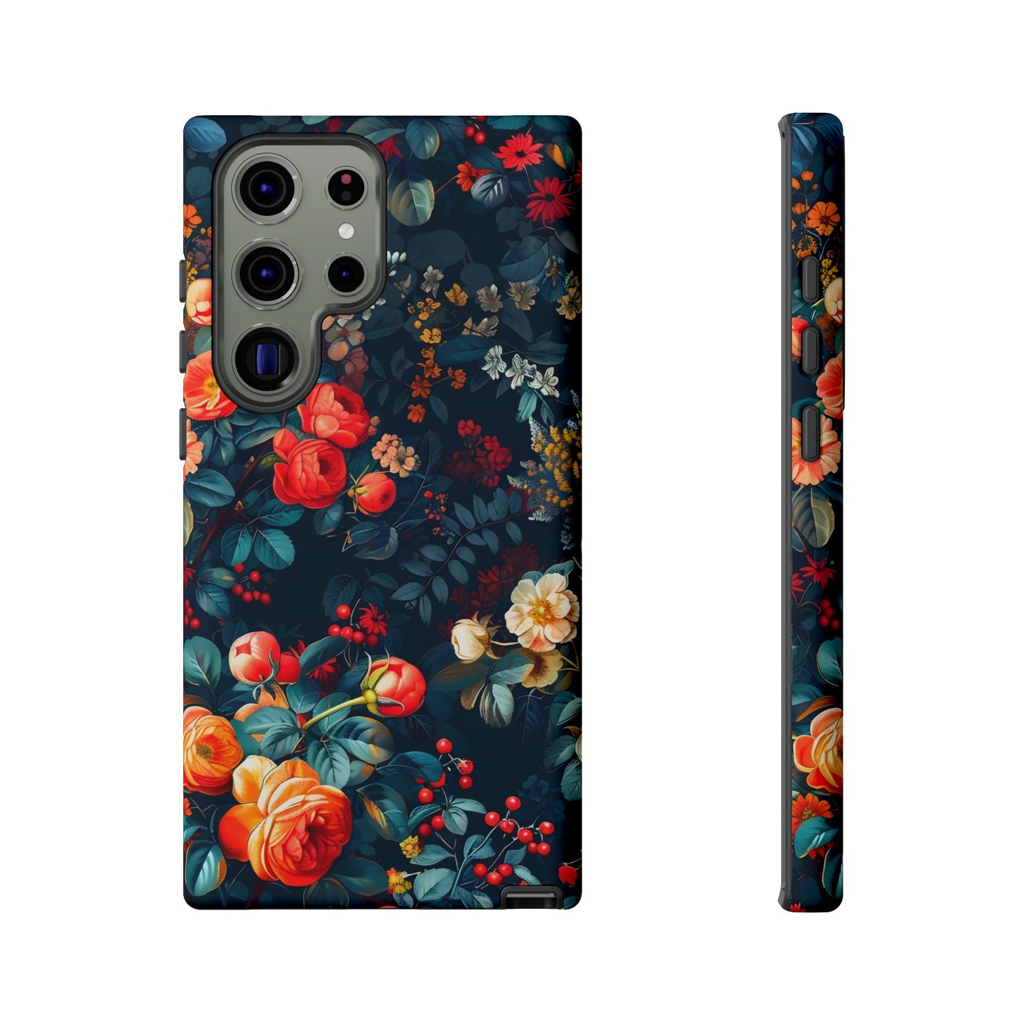 Floral Phone Case - Tough Cases, iPhone Protection, Elegant Floral Design, Gift for Her, Stylish Tech Accessory