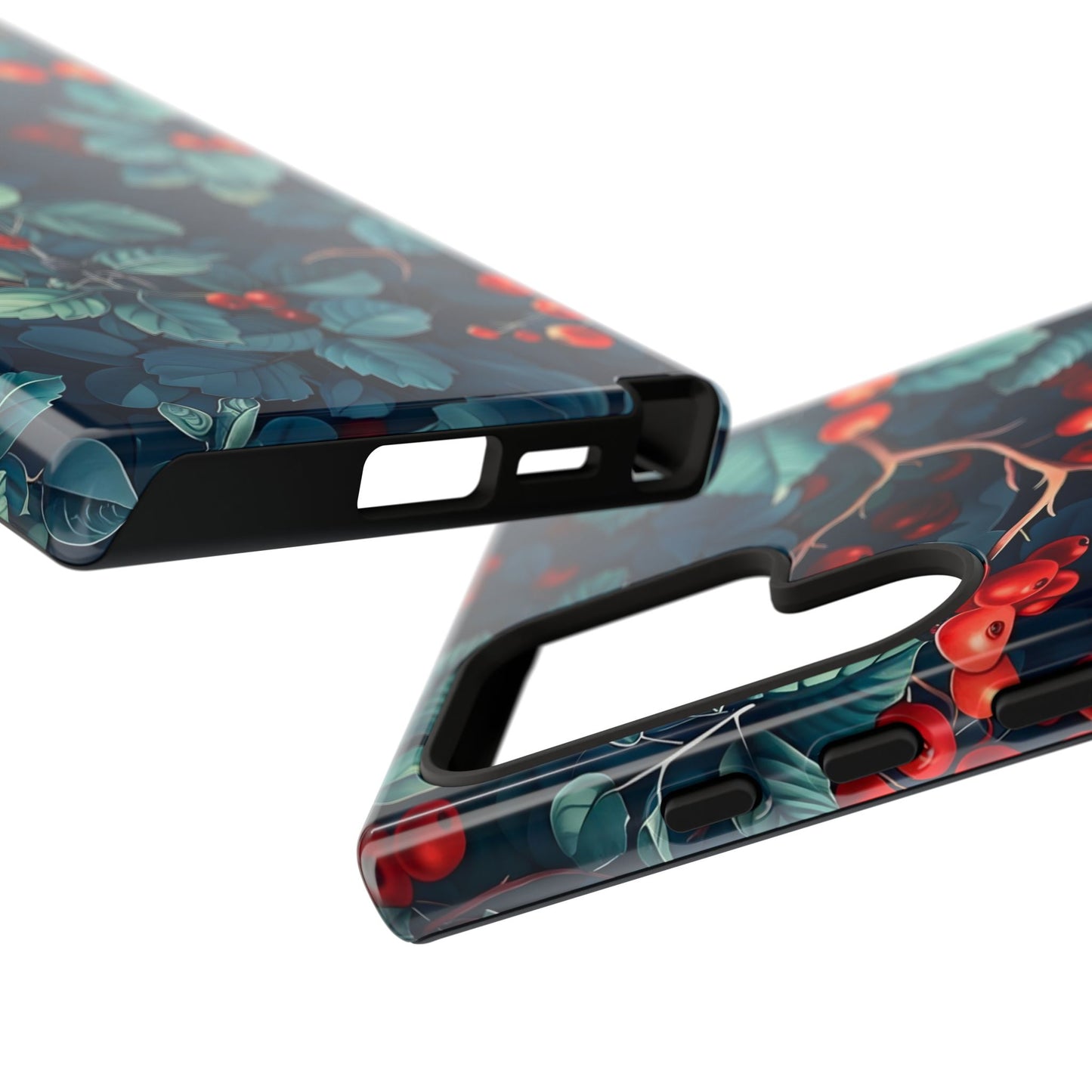 Berry Blossom Phone Case - Nature Lover's Gift, Floral Design, Cute Accessory for Spring, Unique Tech Cover, Perfect for Holidays