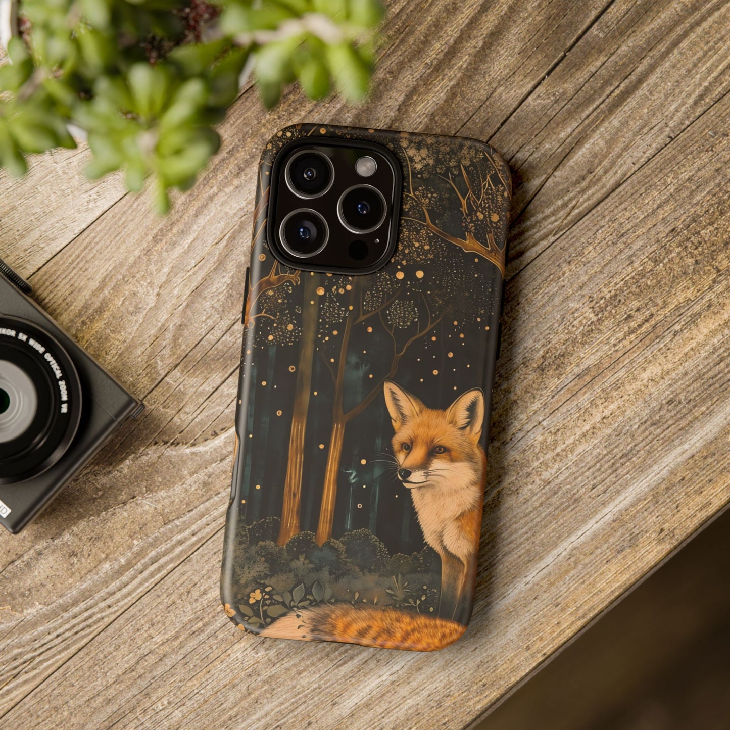 Fox Forest Phone Case, Cool Tough Case for Animal Lovers, Nature Themed Accessory, Unique Gifts for Her, Wildlife Protection