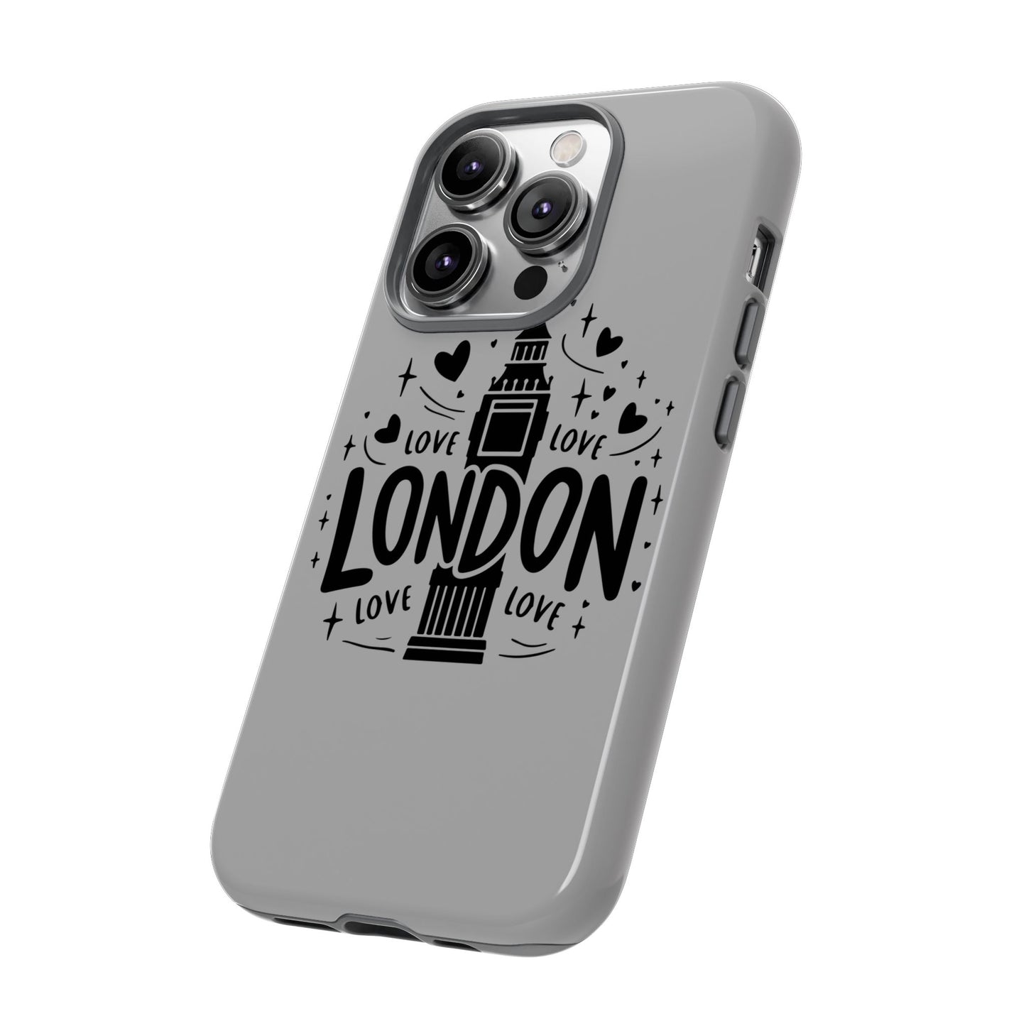 London Love Phone Case, Tough Cases, Stylish Phone Accessories, Unique Gift for Travelers, London Souvenir, Love Design