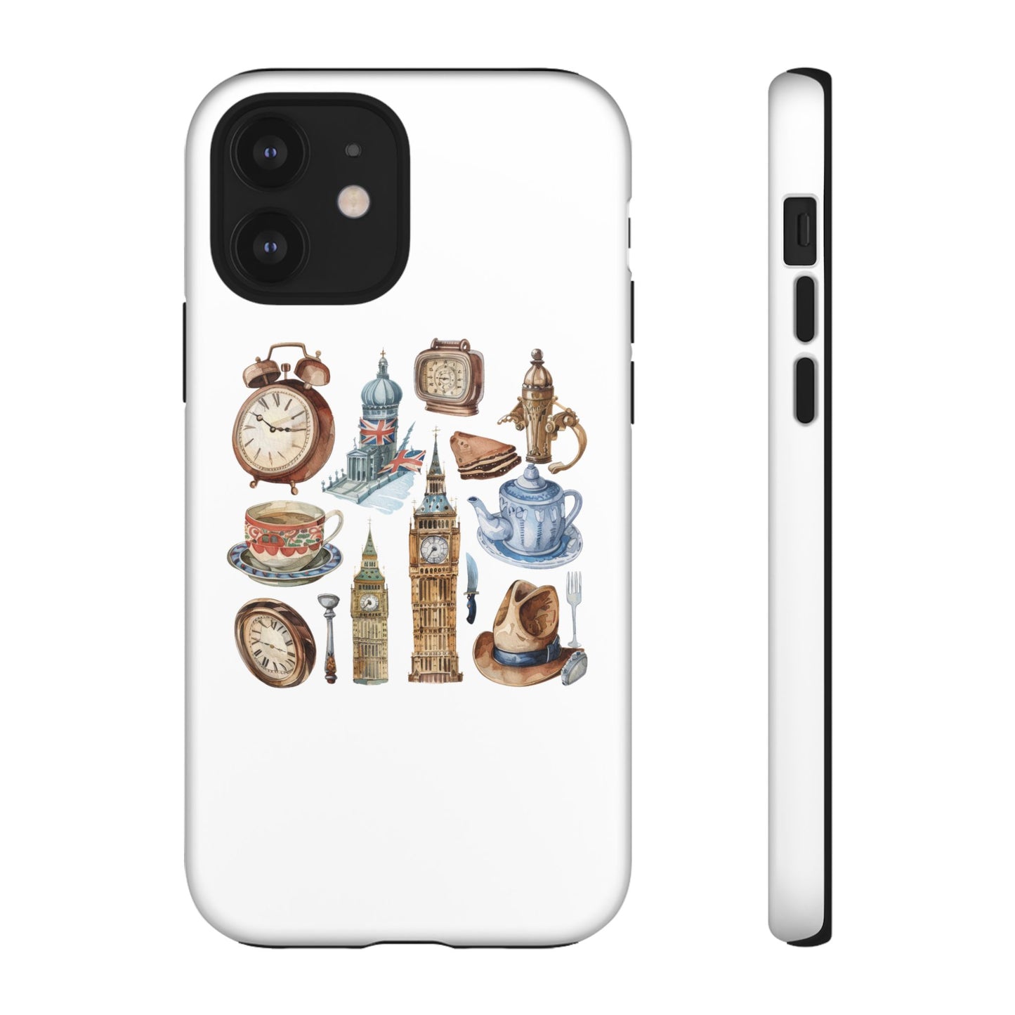 Vintage Illustrative Phone Case, Whimsical Tough Phone Cover, Gifts for Her, Unique Cell Phone Accessory