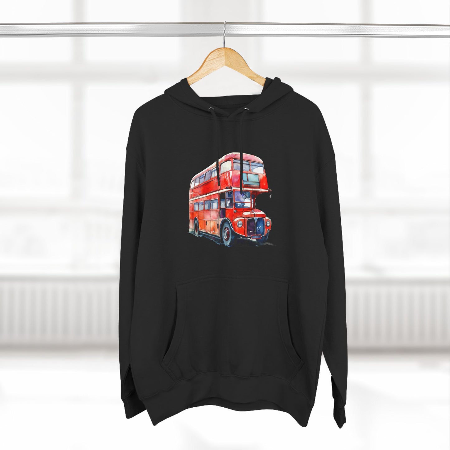 Vintage Car Trendy Three-Panel Fleece Hoodie