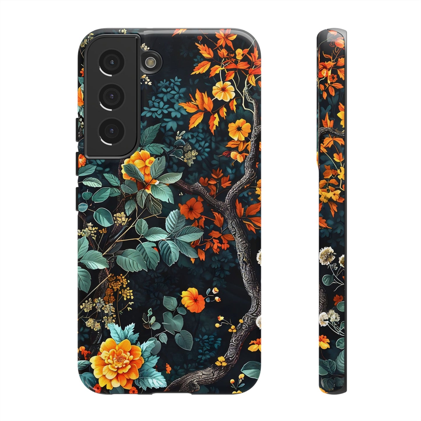 Floral Phone Case | Tough Cases, Protective Cover, Gift for Her, Autumn Vibes, Floral Phone Accessory, Unique Design