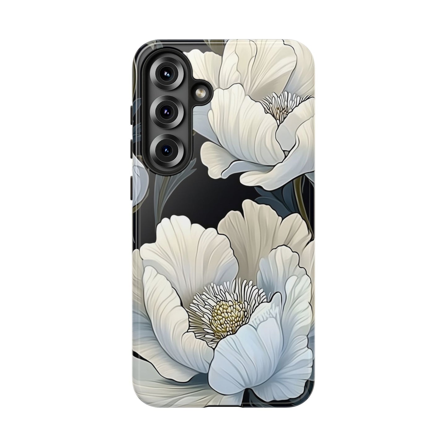 Floral Phone Case, Tough Cases for Women, Stylish Phone Cover, Floral Design Phone Protector, Nature Inspired Tech Accessories