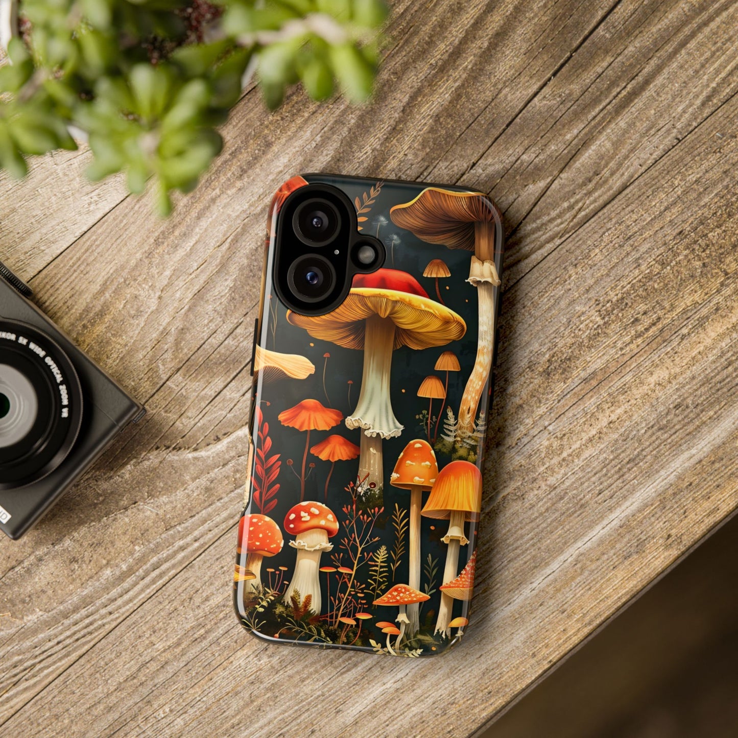Whimsical Mushroom Phone Case | Tough Cases – Unique Nature Design, Eco-Friendly Cover, Gift for Nature Lovers, Phone Accessory, Fall Decor