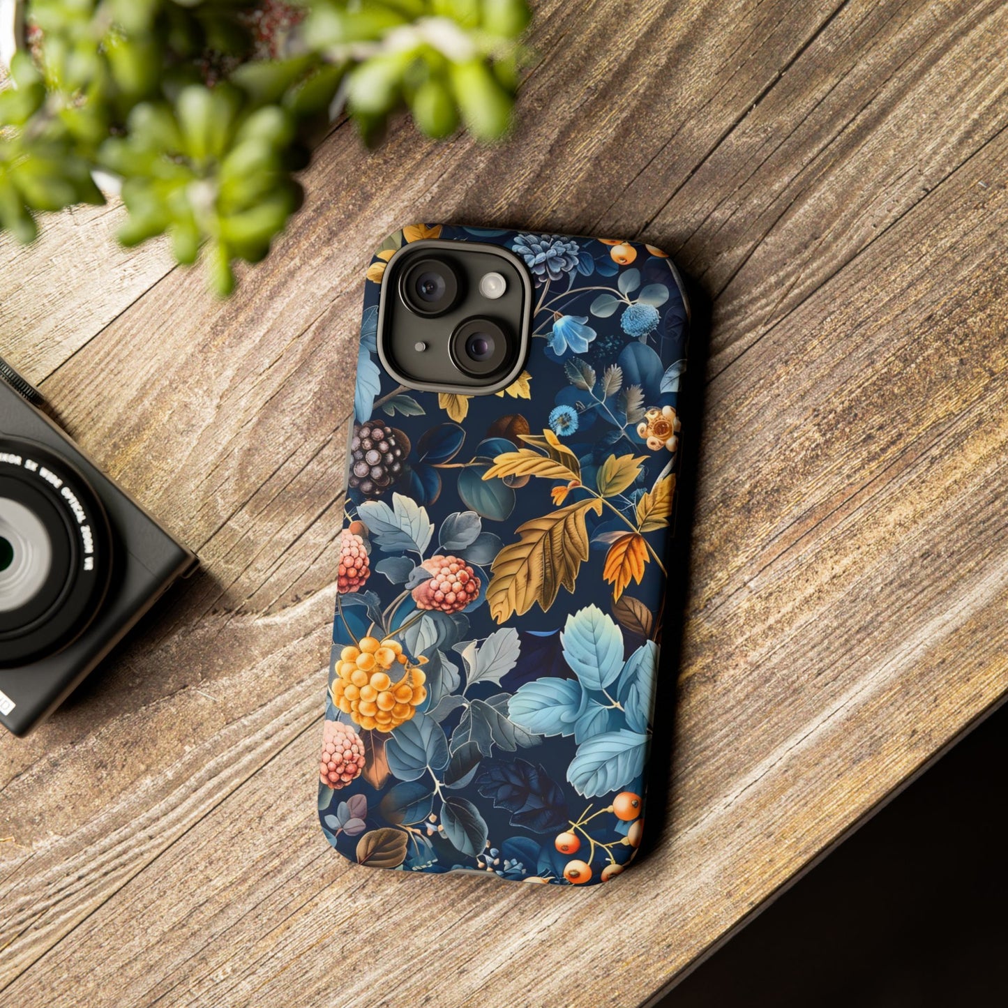 Floral iPhone Case, Tough Phone Cover, Nature-inspired Accessory, Gift for Her, Trendy Protection Case