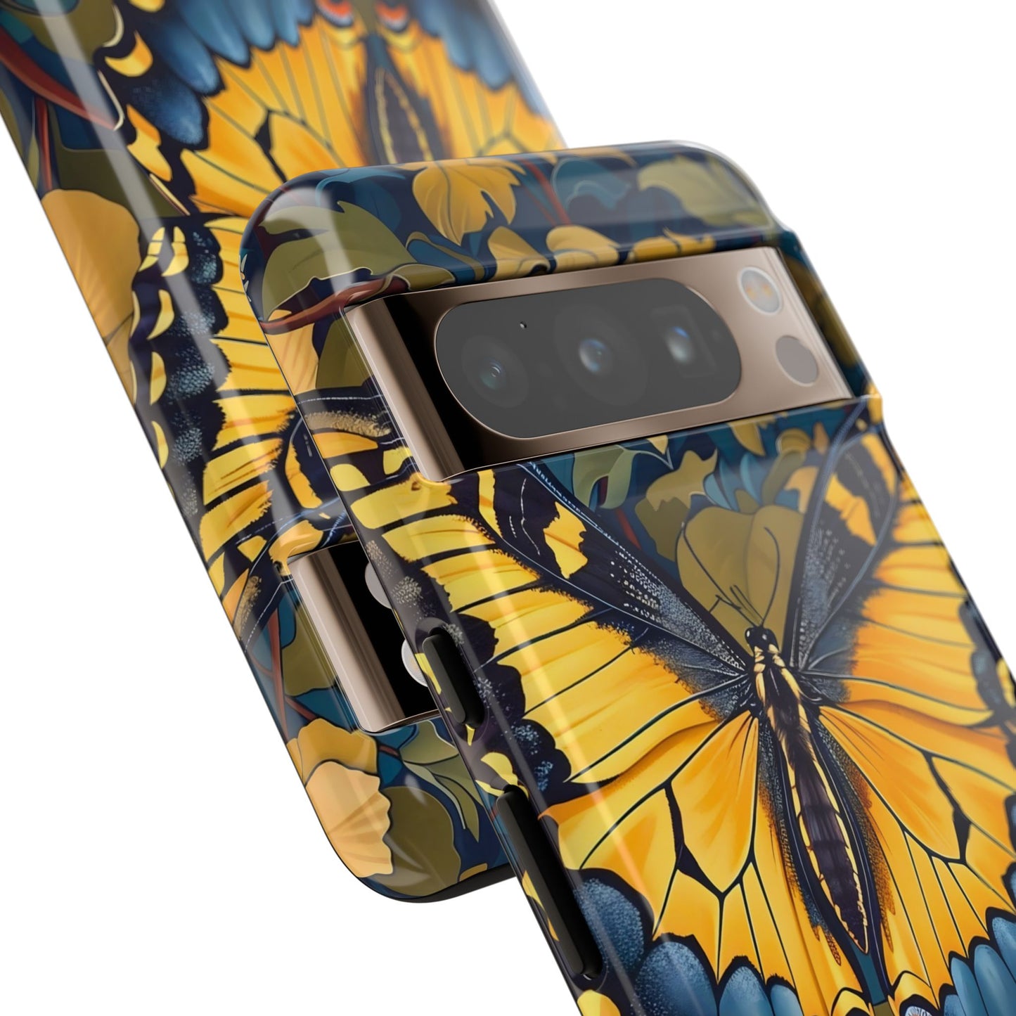 Colorful Butterfly Phone Case, Floral Design, Tough Cases, Protective Cover, Gifts for Nature Lovers, Birthday Present