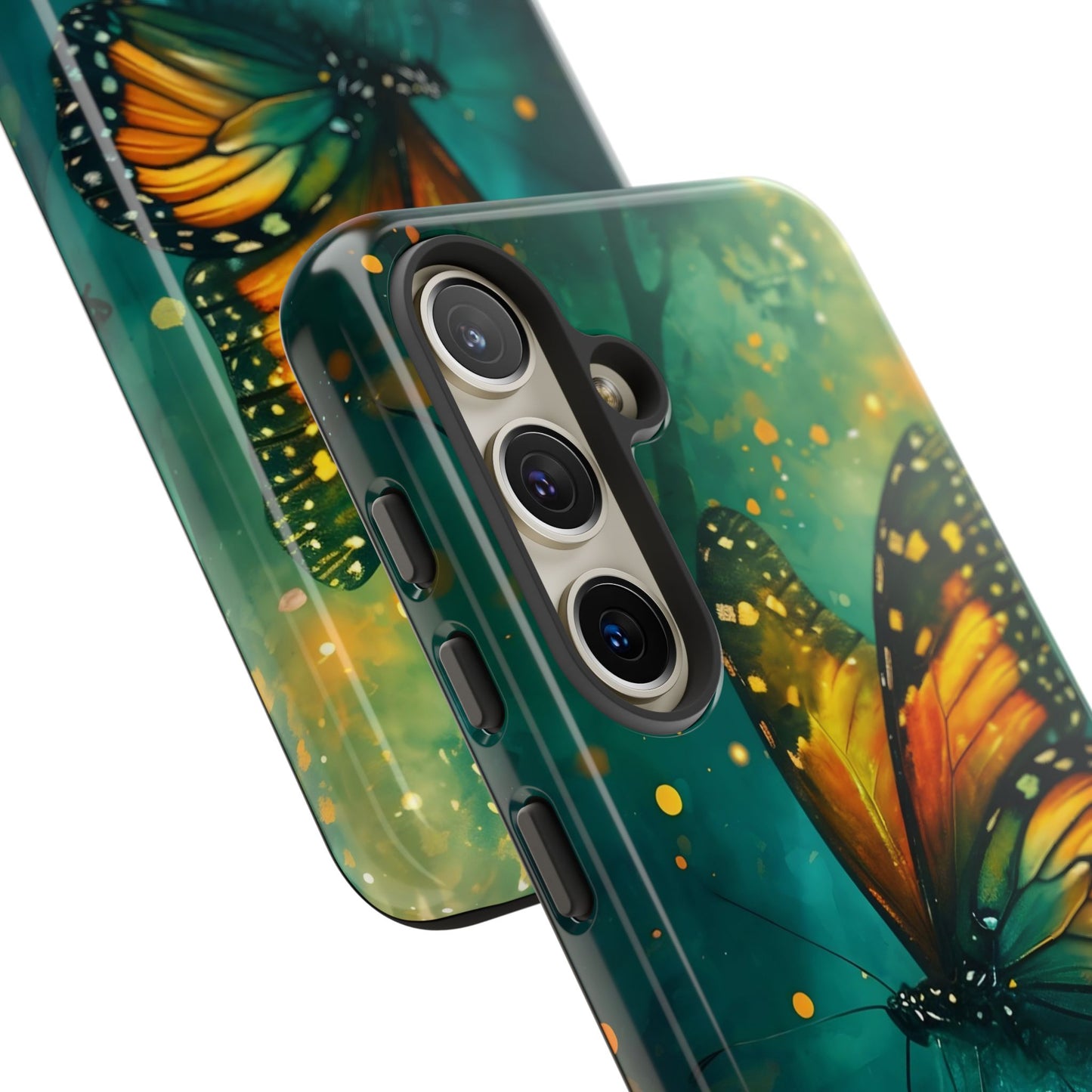 Colorful Butterfly Phone Case, Tough Cases for iPhone and Samsung, Cute Tech Accessories, Nature Lovers Gift, Vibrant Floral Design