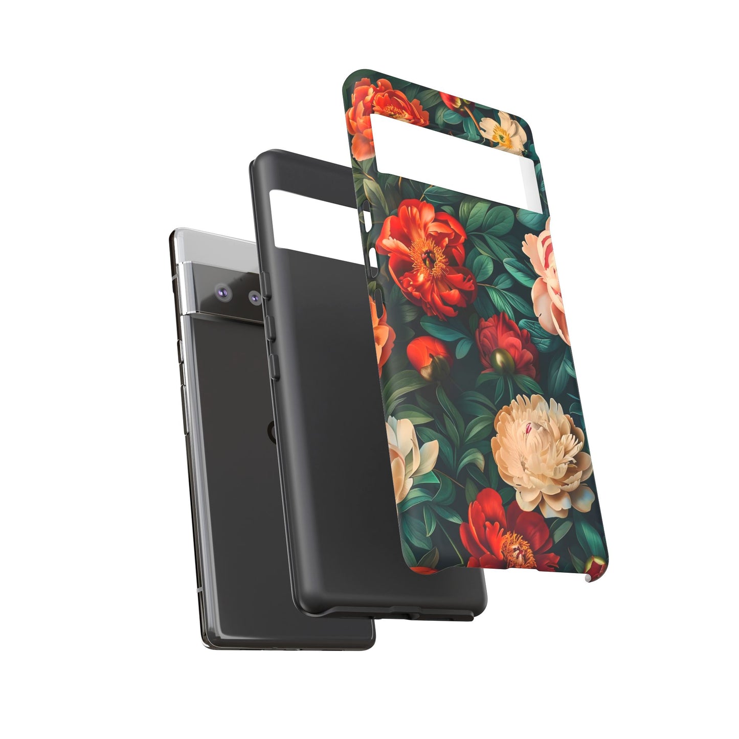 Floral Phone Case - Tough Cases, Vibrant Protection, Gift for Her, Cute Floral Design, Trendy Accessory, Perfect for Spring