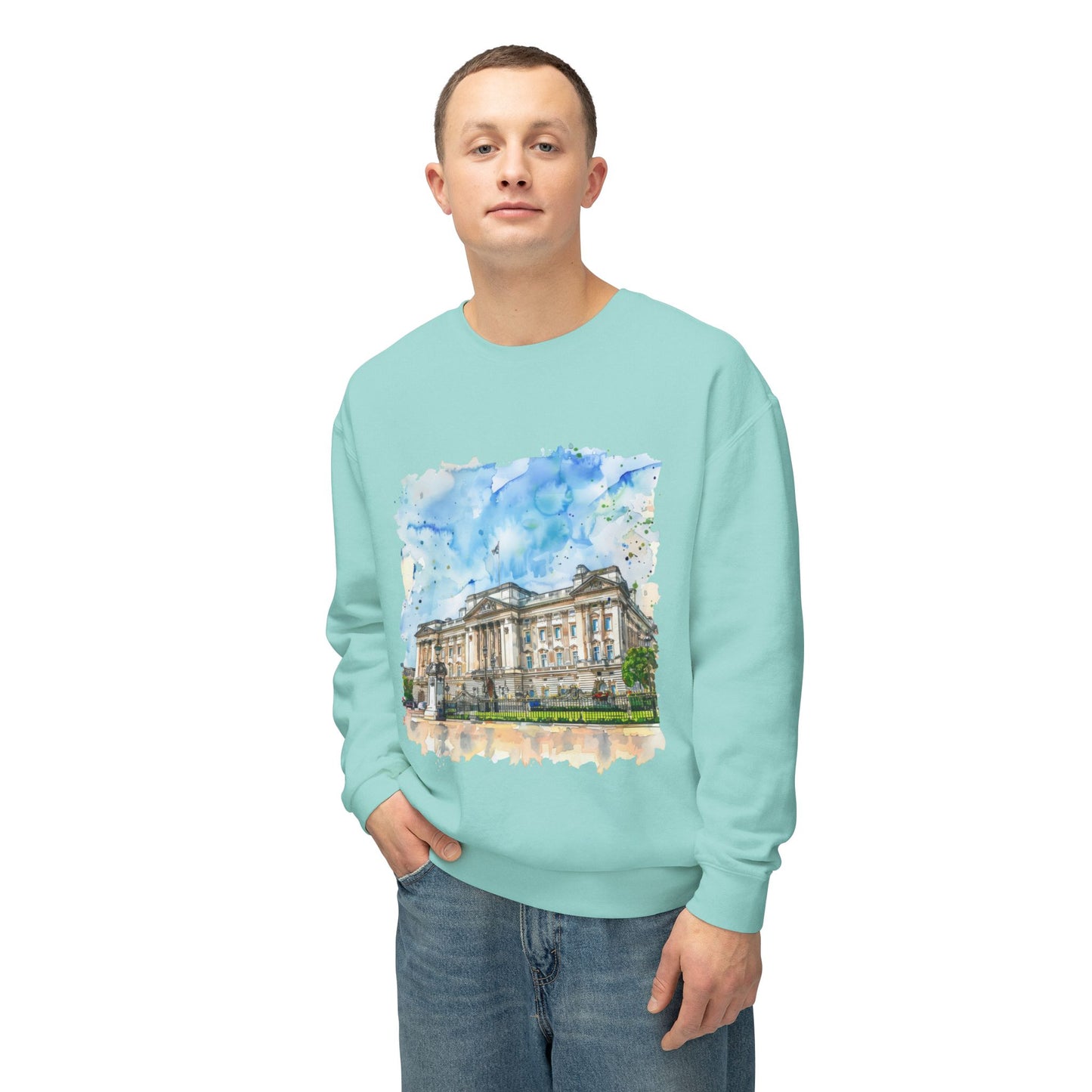Unisex Lightweight Crewneck Sweatshirt - British Nature Scenic Landscapes and Natural Beauty