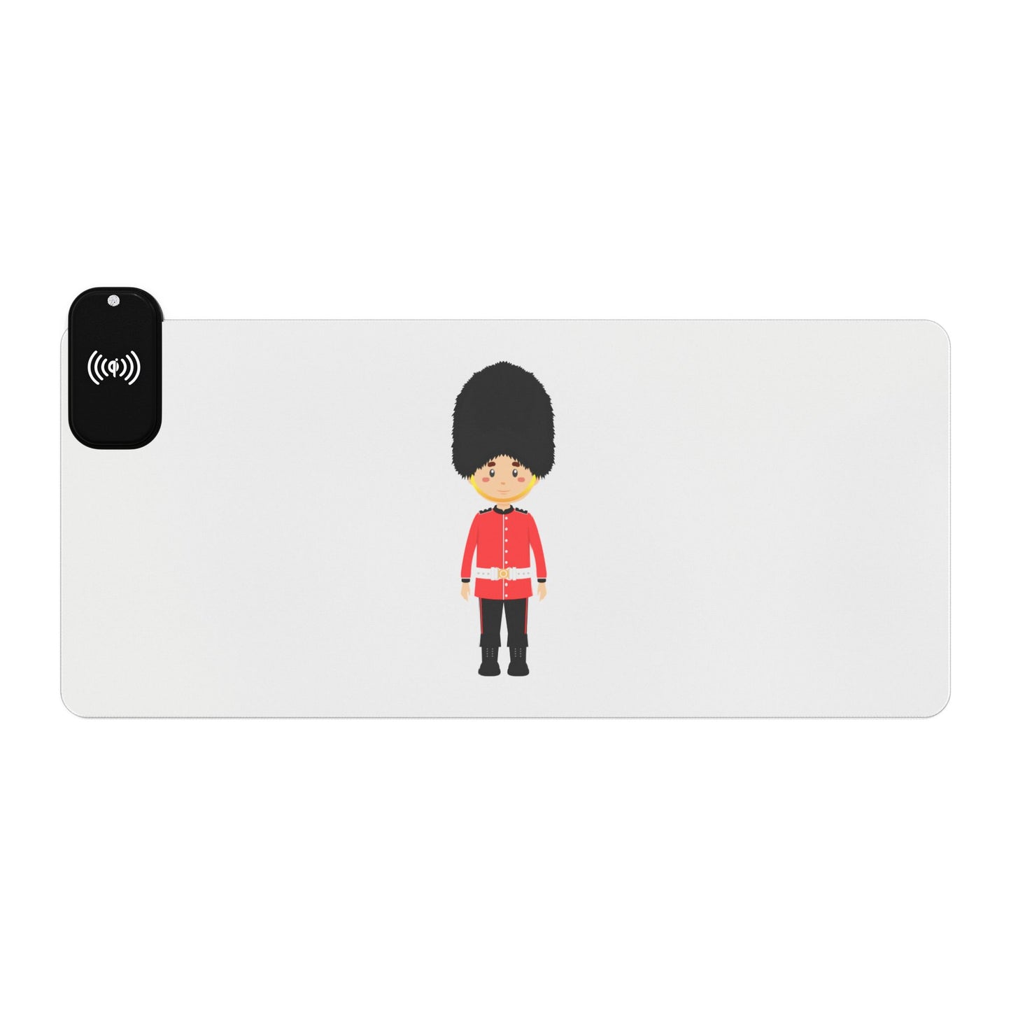 Royal Guard Girl - LED Gaming Mouse Pad with Wireless Charging - Stylish Desk Accessory, Perfect for Gamers, Office Work, Gift for Holidays