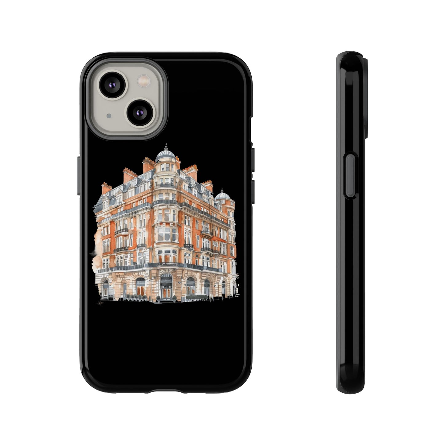 Cityscape Phone Case, Tough Phone Cover, Urban Art Case, Vintage Architecture Design, Gift for Travelers, Stylish Phone Accessory
