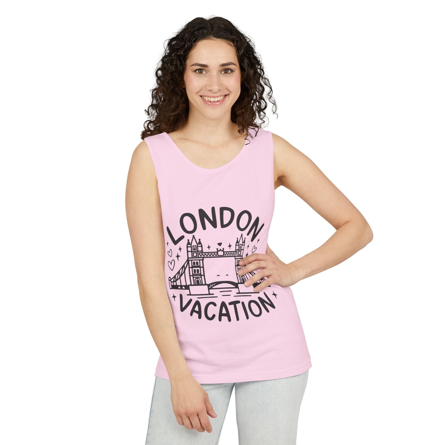 Unisex Garment-Dyed Tank Top - London's Vacation