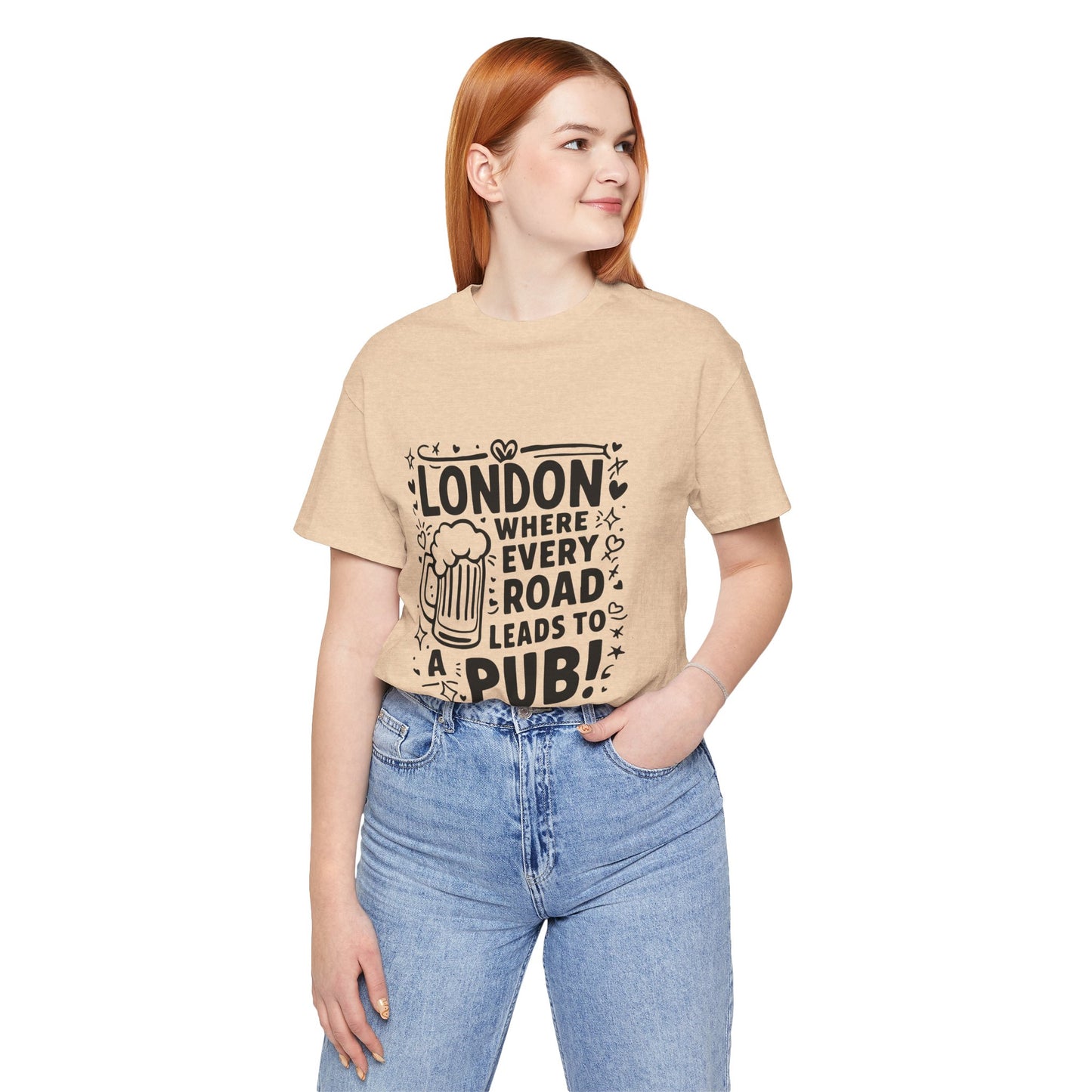 Unisex Jersey Short Sleeve Tee - London's Pub Leading Road