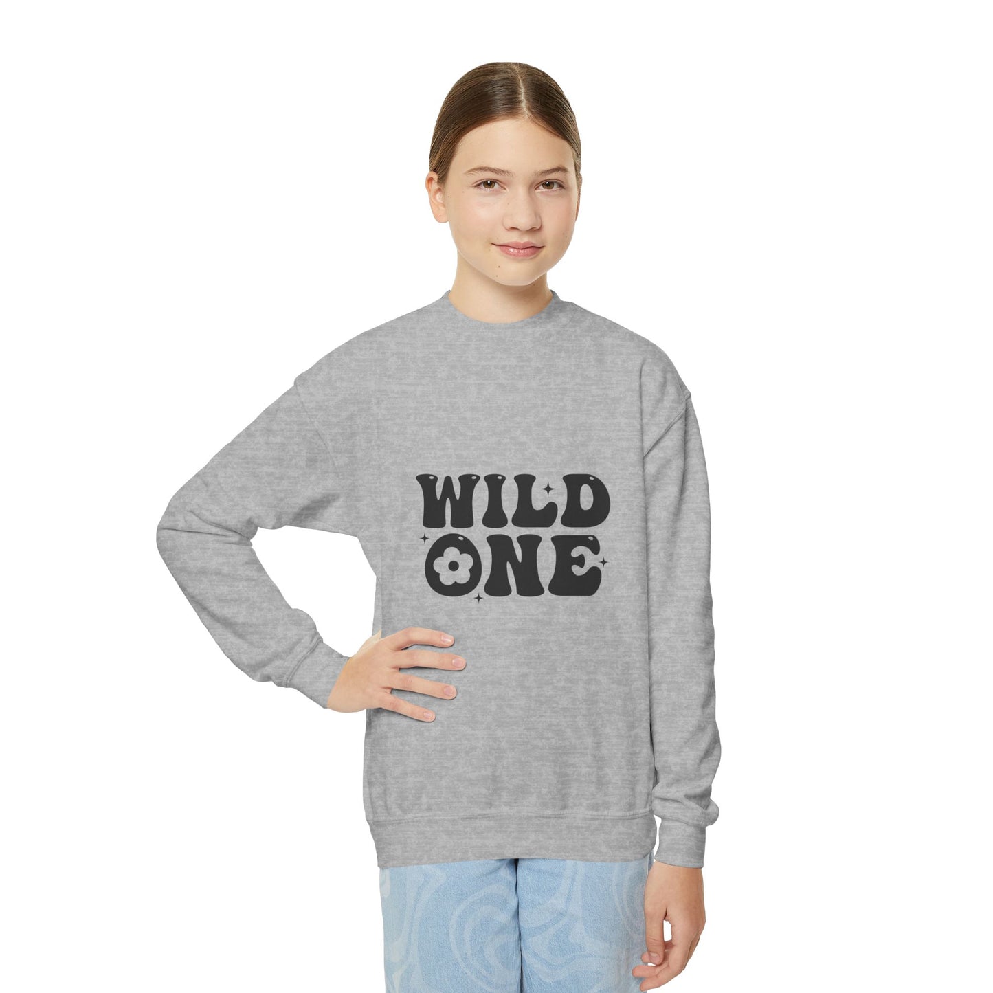 Wild One Youth Crewneck Sweatshirt - Perfect for Adventurous Kids