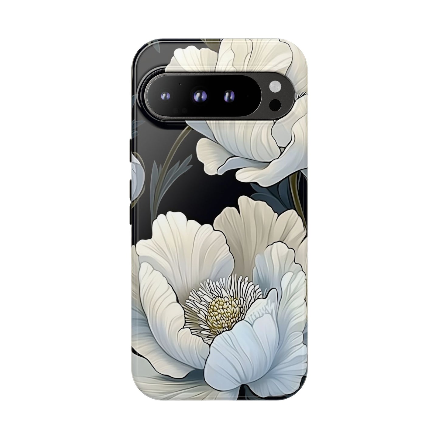 Floral Phone Case, Tough Cases for Women, Stylish Phone Cover, Floral Design Phone Protector, Nature Inspired Tech Accessories