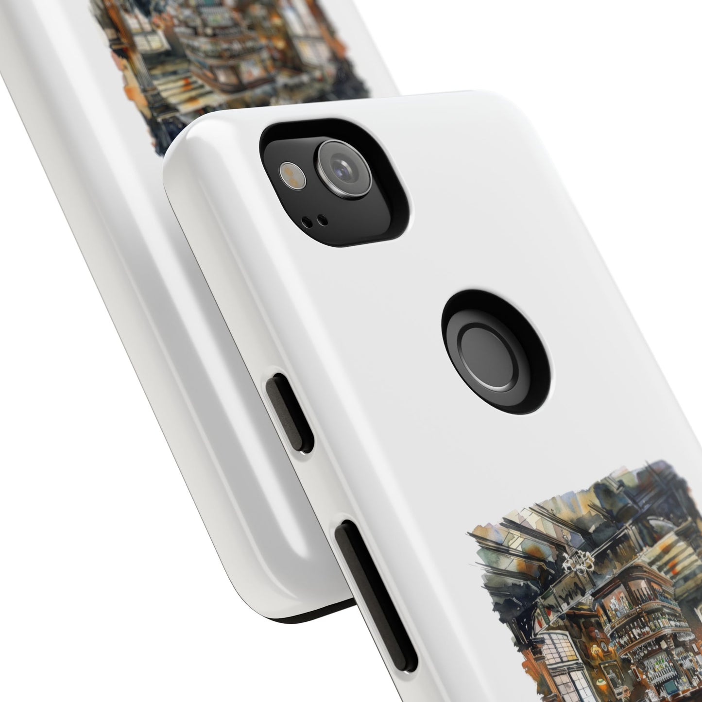 Stylish Tough Case for Phone - Cozy Cafe Artwork Design