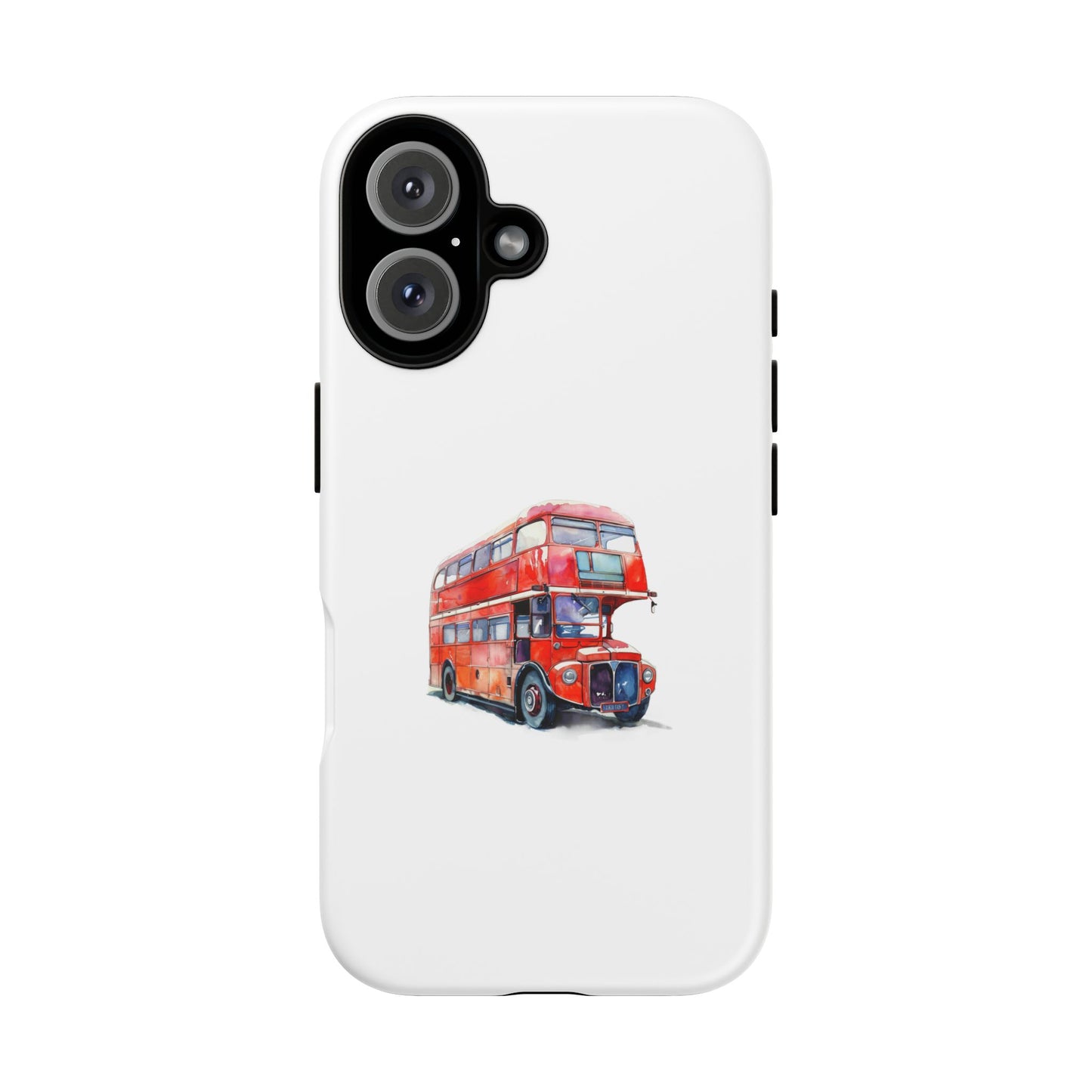 Vintage Red Double-Decker Bus Phone Case - Tough & Stylish