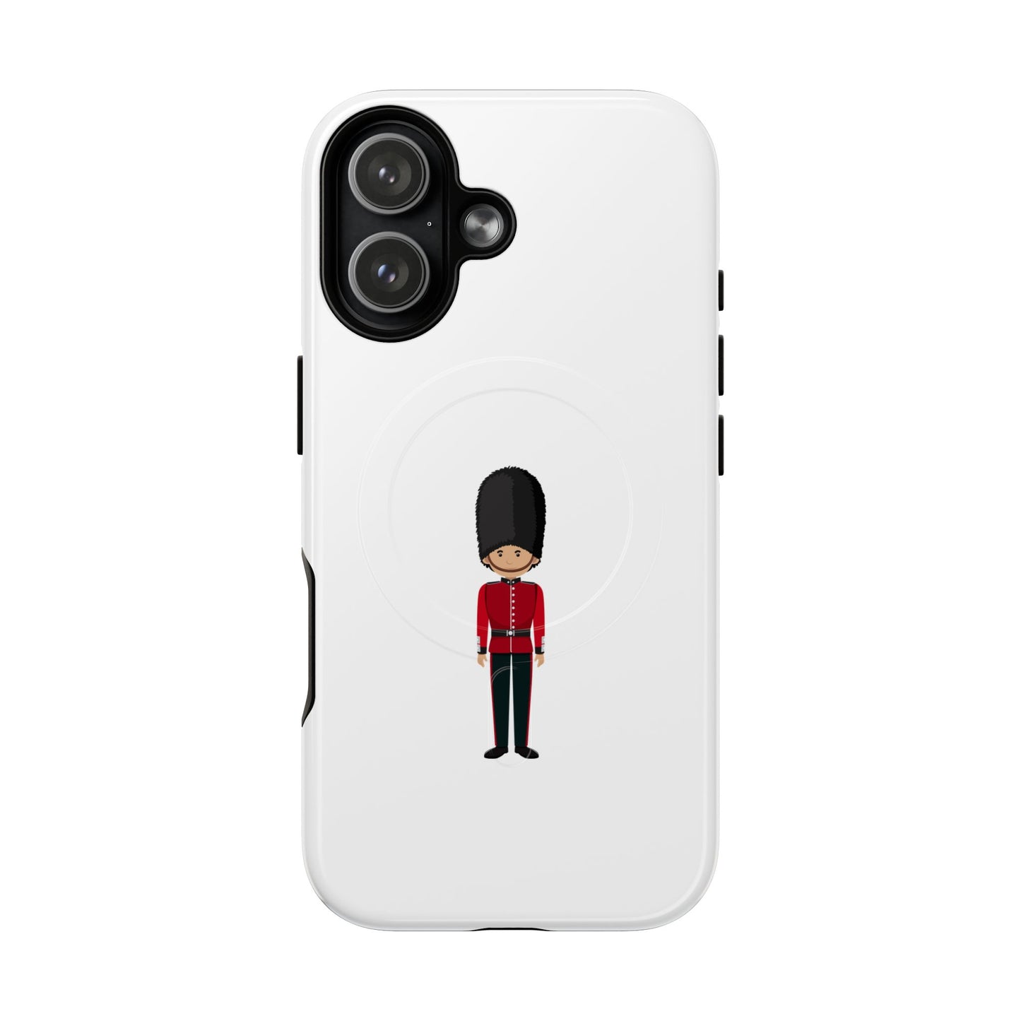 Guard Themed Magnetic Phone Case, Cute Soldier Design, Gift for Kids, Unique Gadget Accessory, Fun Phone Cover