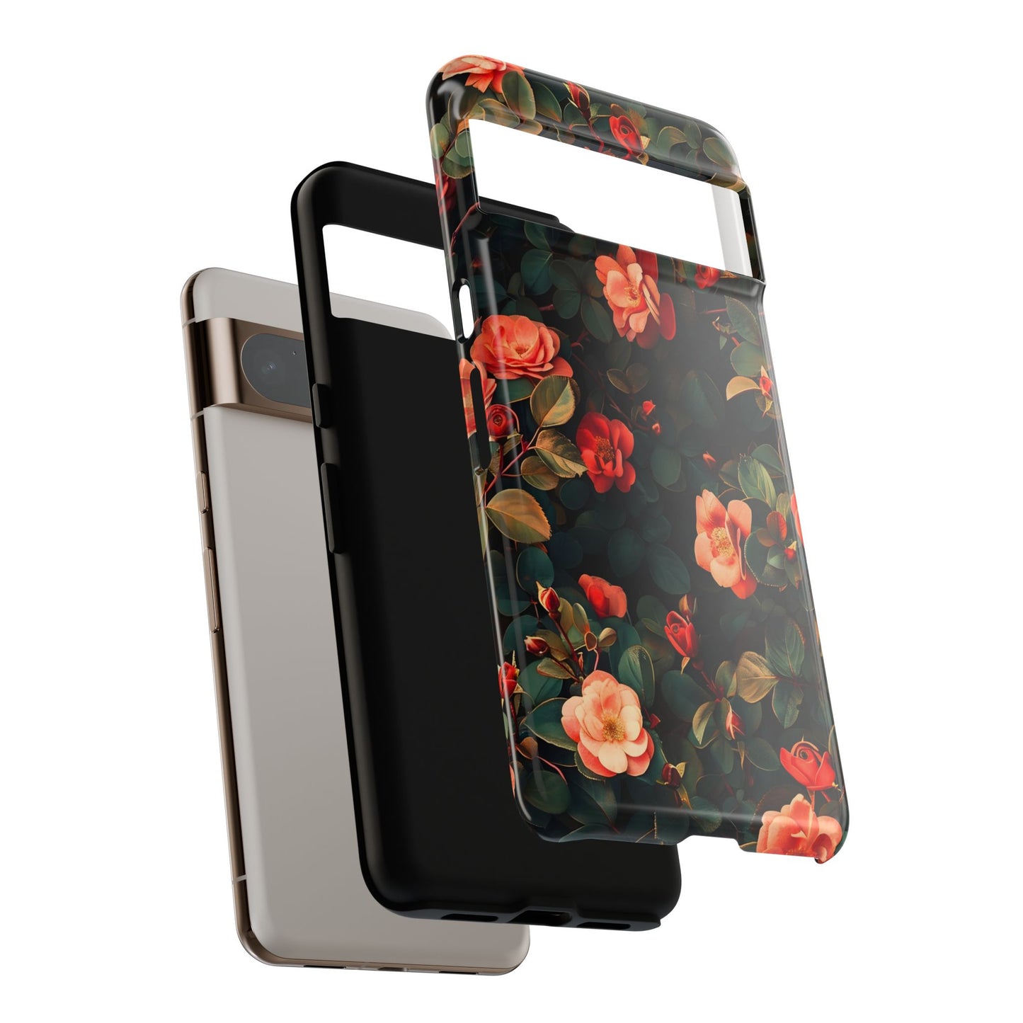 Floral Phone Case - Elegant Floral Design, Tough Protective Case, Perfect Gift for Her, Trendy Phone Accessories, Mother’s Day, Birthday