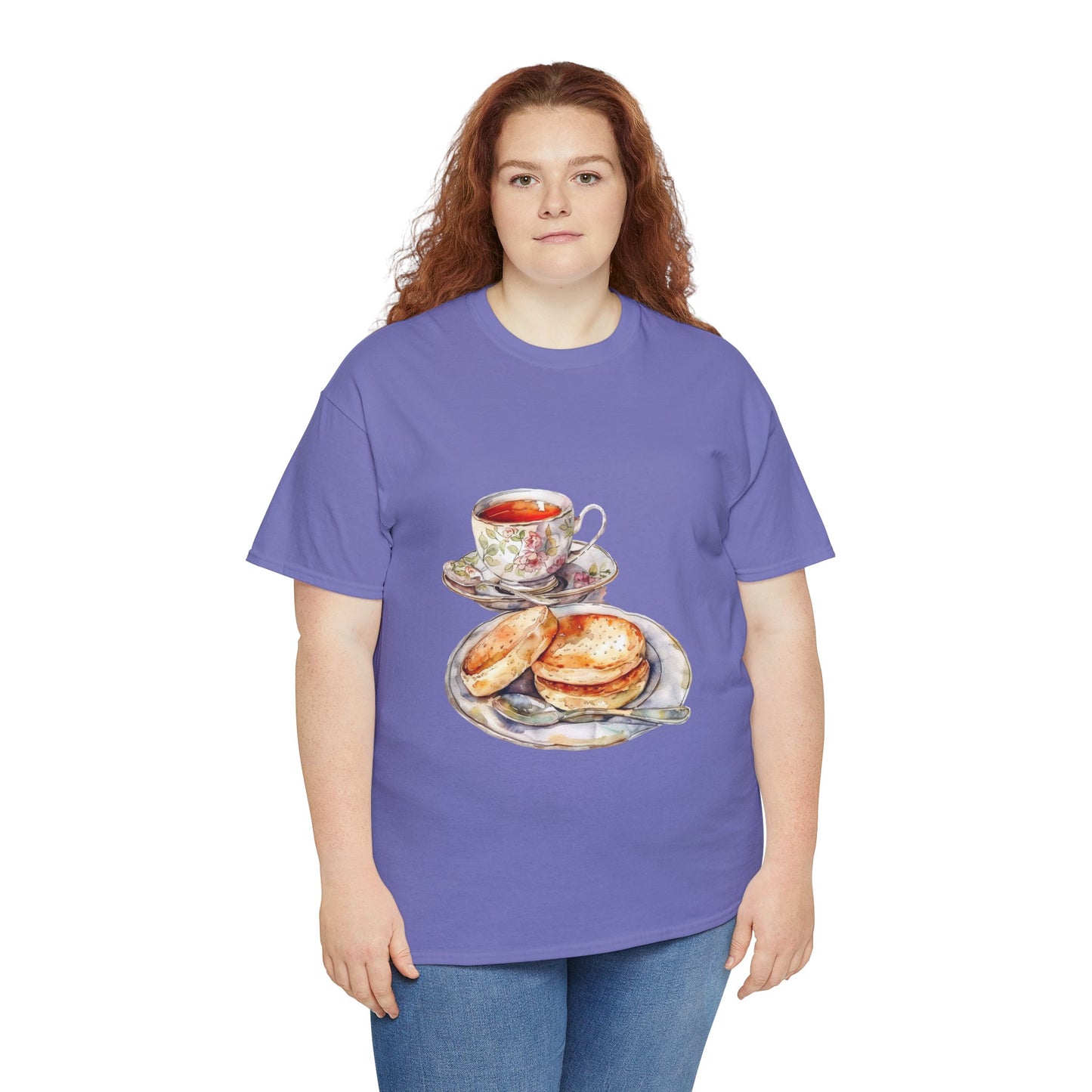 Unisex Heavy Cotton Tee - Heritage on a Plate - Exploring British Cuisine