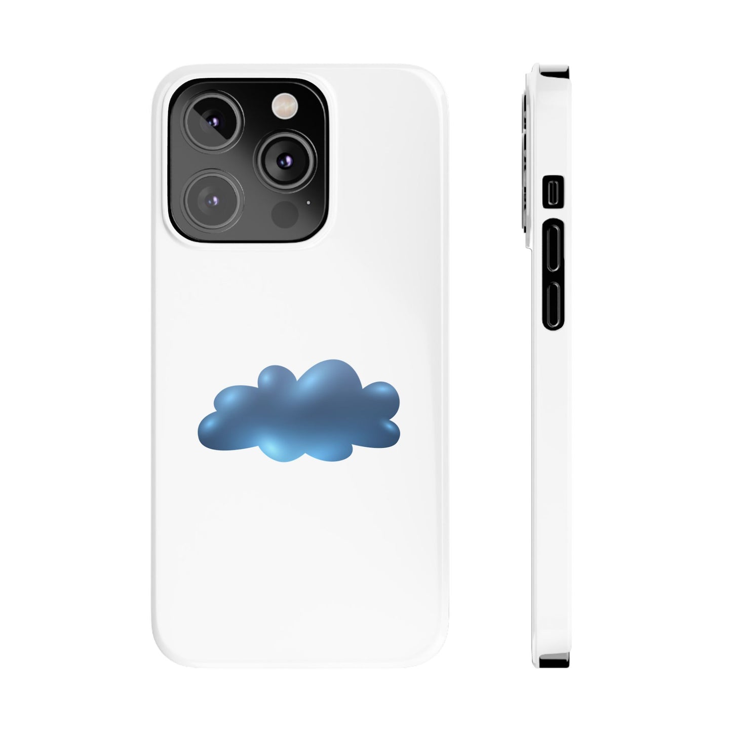 Cloud Design Slim Phone Cases - Aesthetic Protection for Your Device, Cute Phone Cover, Trendy Accessories, Gift for Her, Cloudy Vibes
