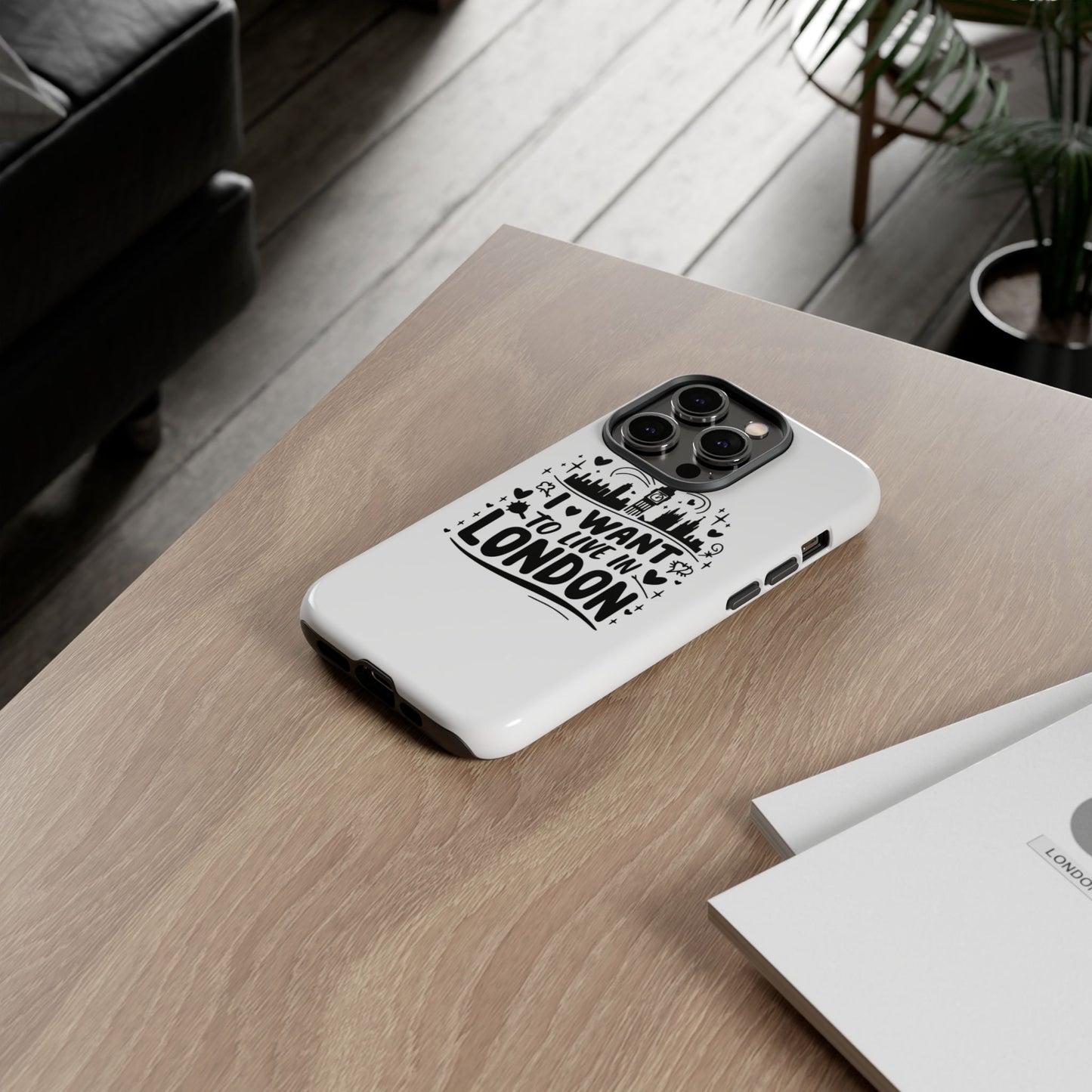 London City iPhone Case, Tough Phone Cover, Travel Gift, London Souvenir, Adventure Accessory, Wanderlust Decor