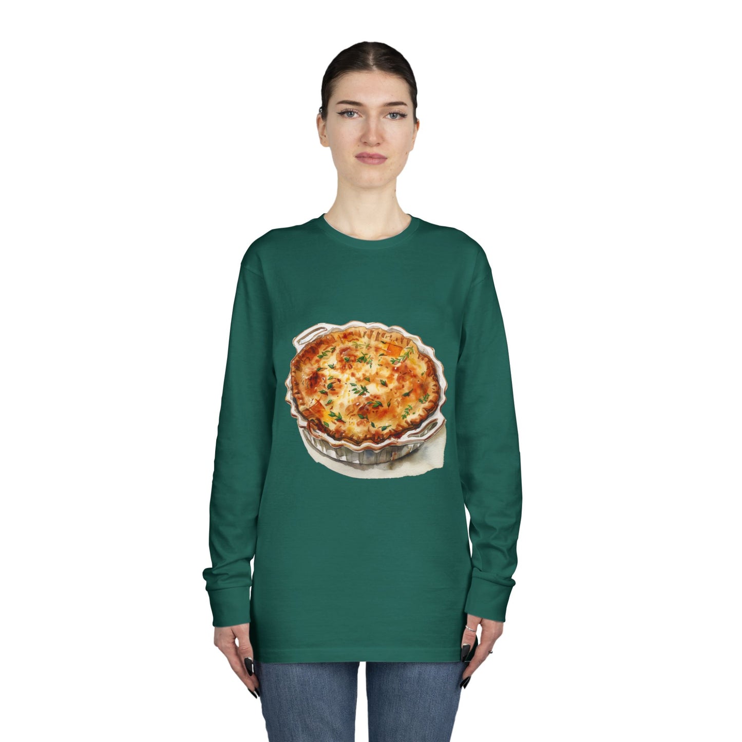 Long Sleeve Crewneck Tee - Traditional Royal British Meals