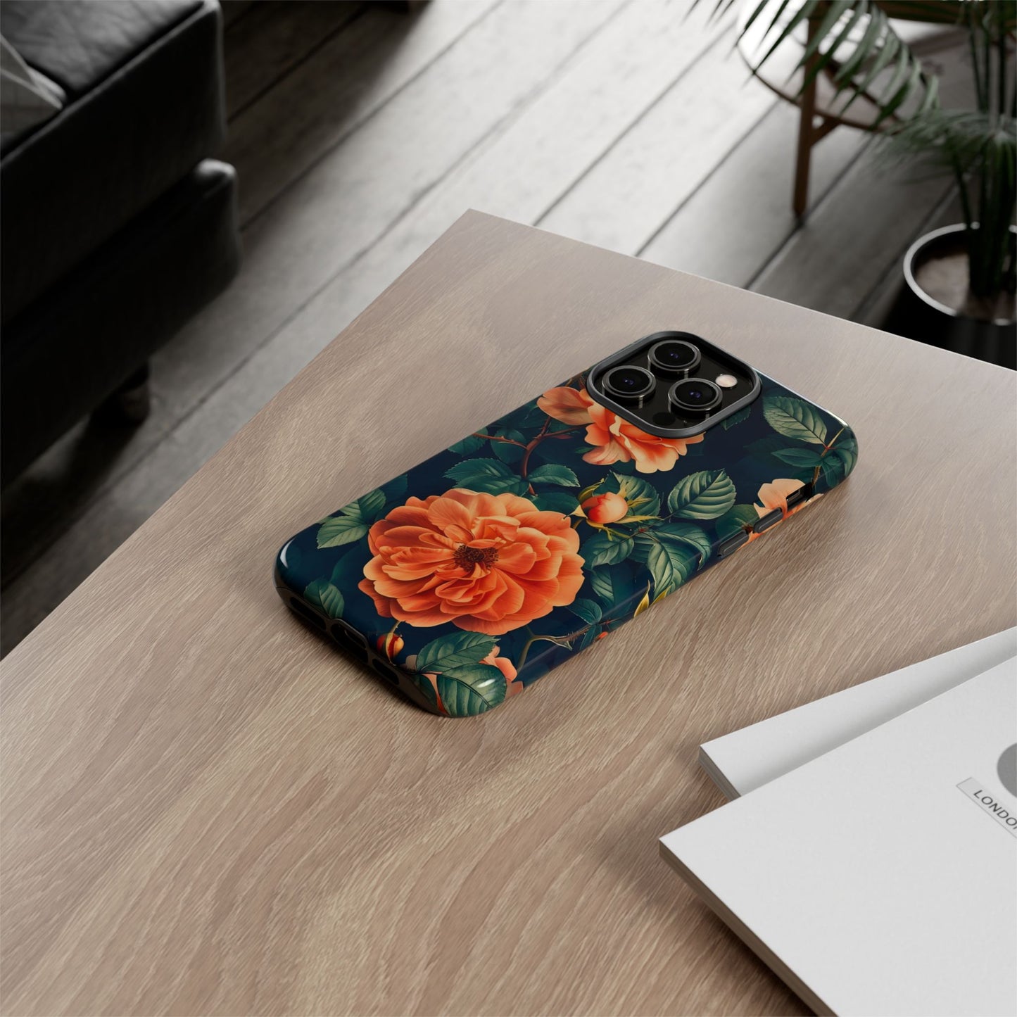 Floral Phone Case, Tough Cases for Nature Lovers, Botanical Design, Phone Protection, Gift for Her, Trending Floral Accessories