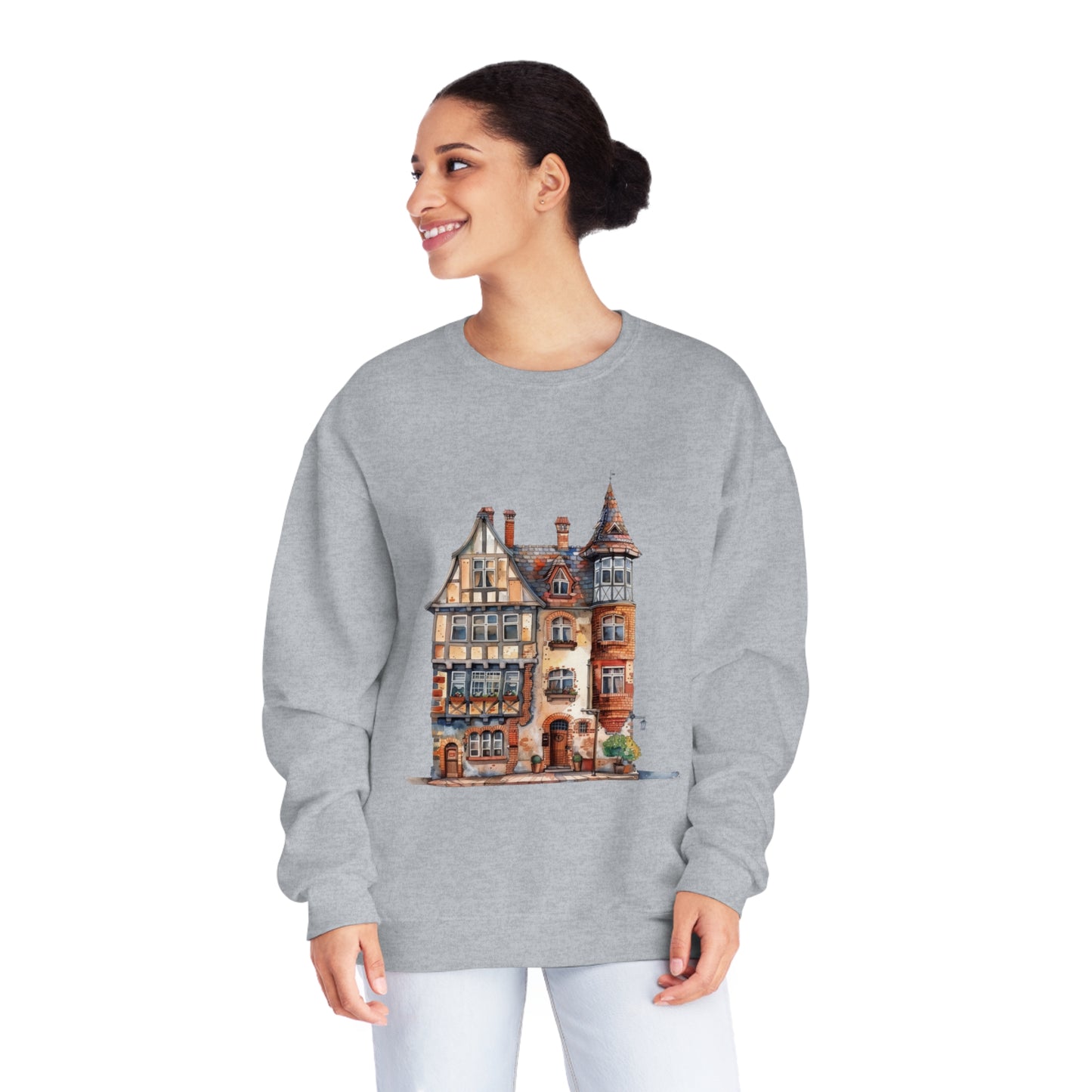 Unisex NuBlend® Crewneck Sweatshirt - Charming & Cozy - Life in a British Village House