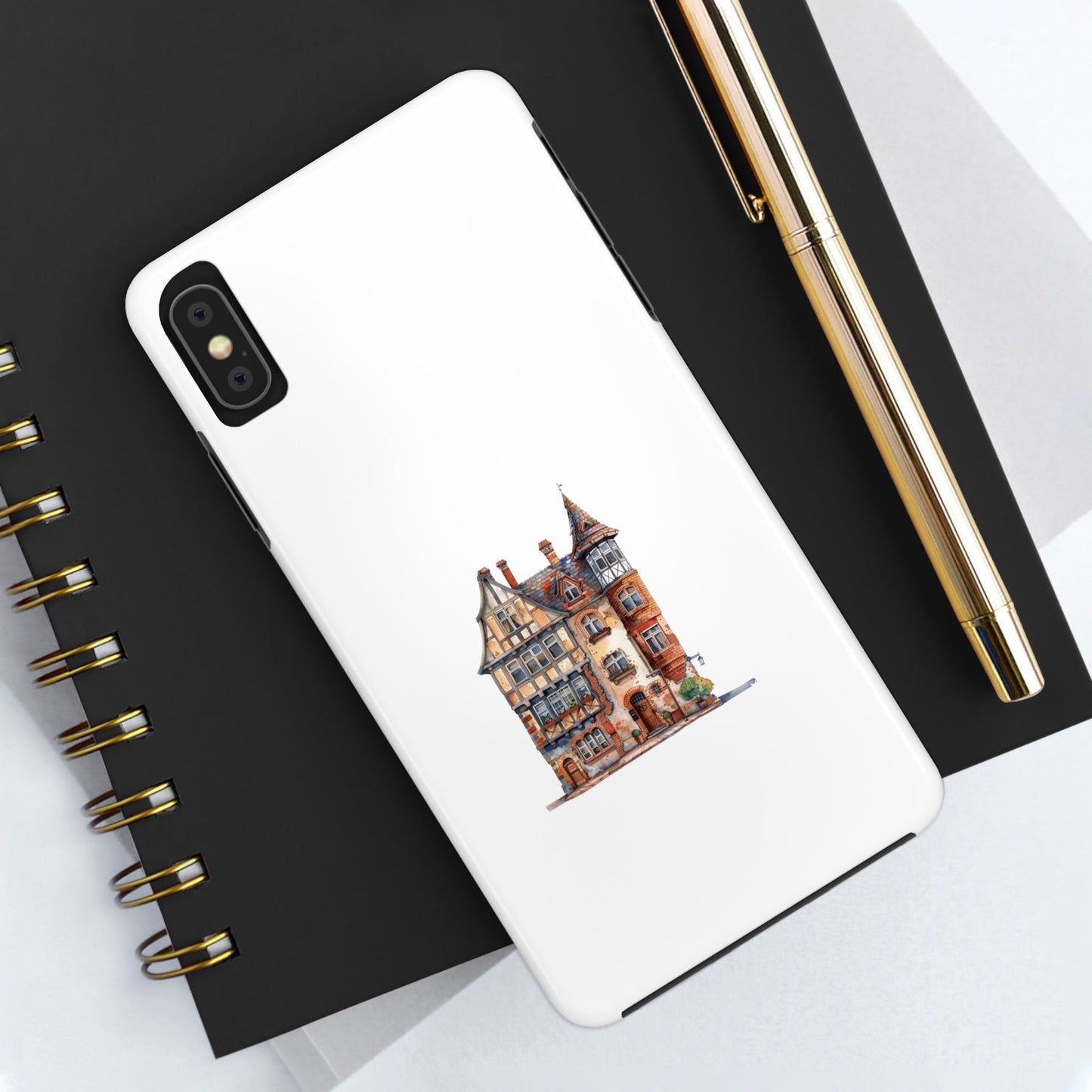 Artistic Tough Phone Cases with Vintage Architecture Design
