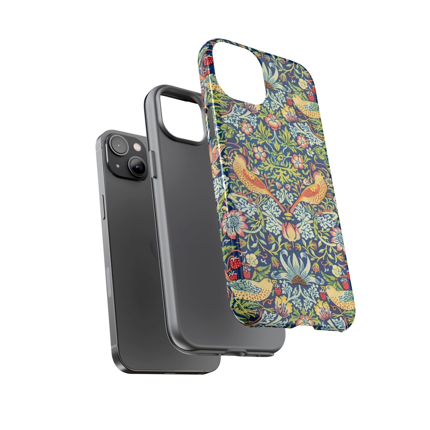 Floral Phone Case | Tough Cases, Stylish Protection, Unique Gift, Eco-Friendly, Floral Pattern, Bird Design