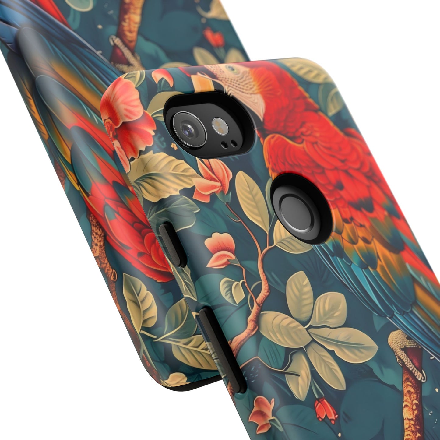 Tough Cases - Colorful Parrot Phone Case, Tropical Bird Phone Cover, Nature Lover Gift, Animal Print Case, Eco-Friendly Accessories