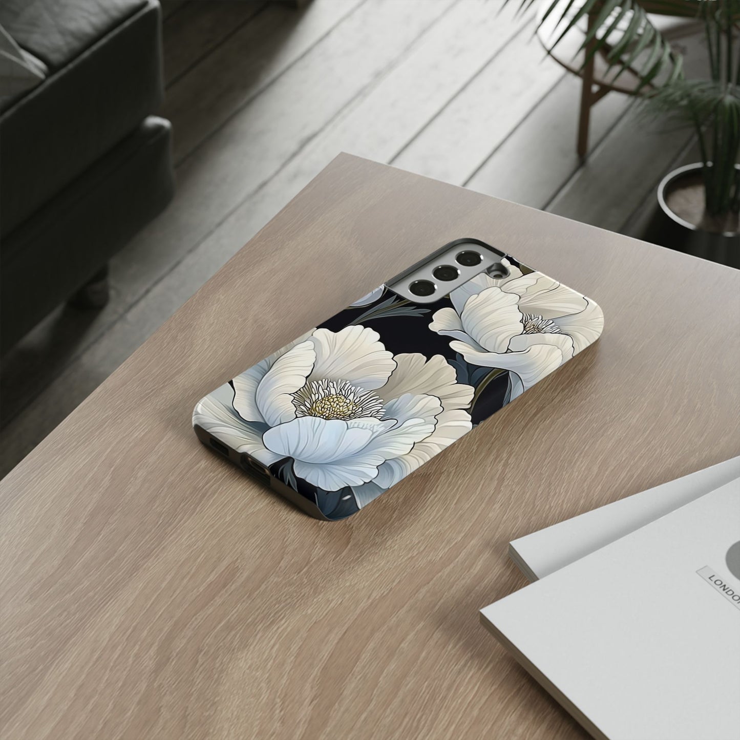 Floral Phone Case, Tough Cases for Women, Stylish Phone Cover, Floral Design Phone Protector, Nature Inspired Tech Accessories