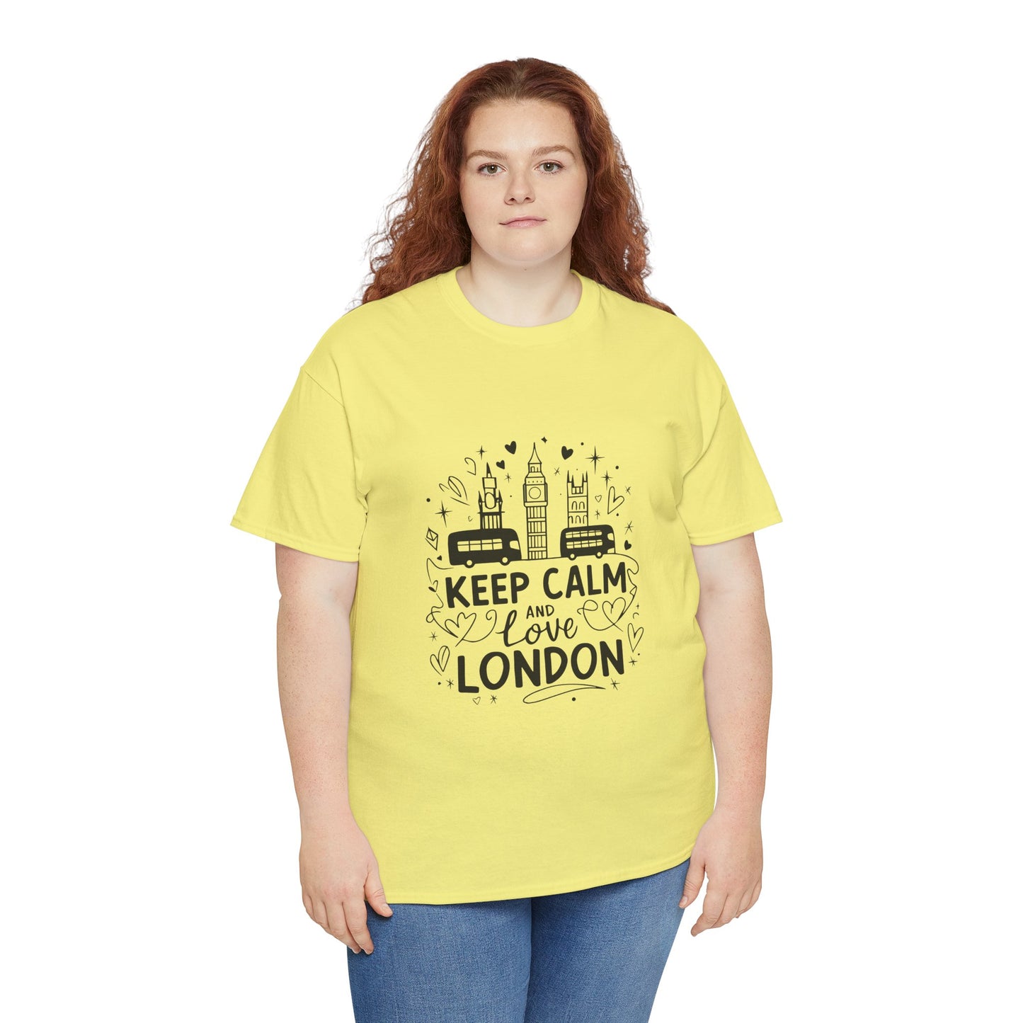 Unisex Heavy Cotton Tee - Keep Calm and Love London