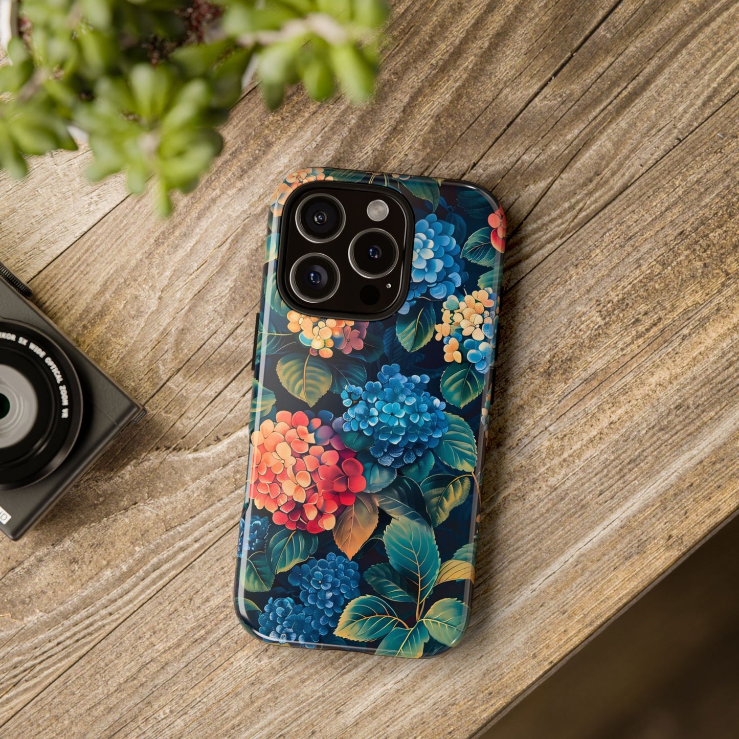 Floral Phone Case, Stylish Tough Case for Gardener Gift, Flower Lover Accessory, Pretty Floral Design, Protective Case